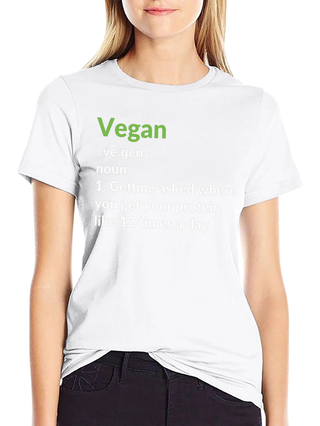 Vegan Definition T-Shirt: Protein Question Edition