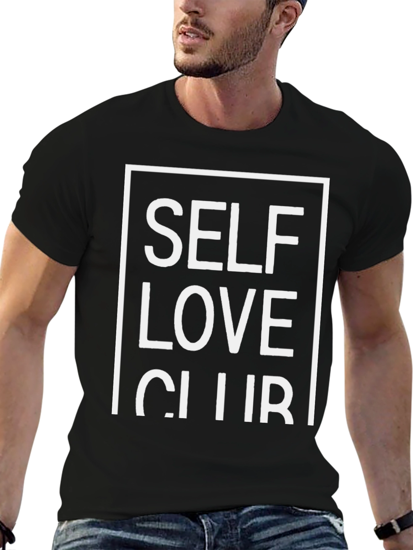 Self Love Club Black Graphic T-Shirt