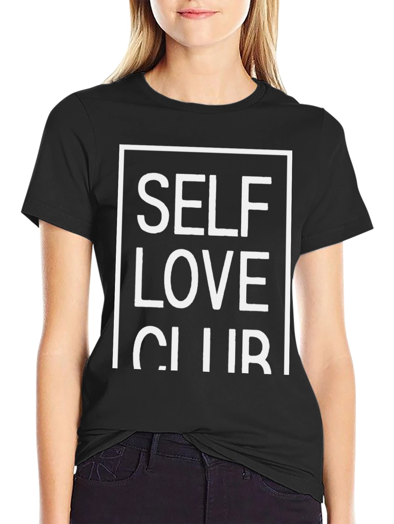 Self Love Club Black Graphic T-Shirt