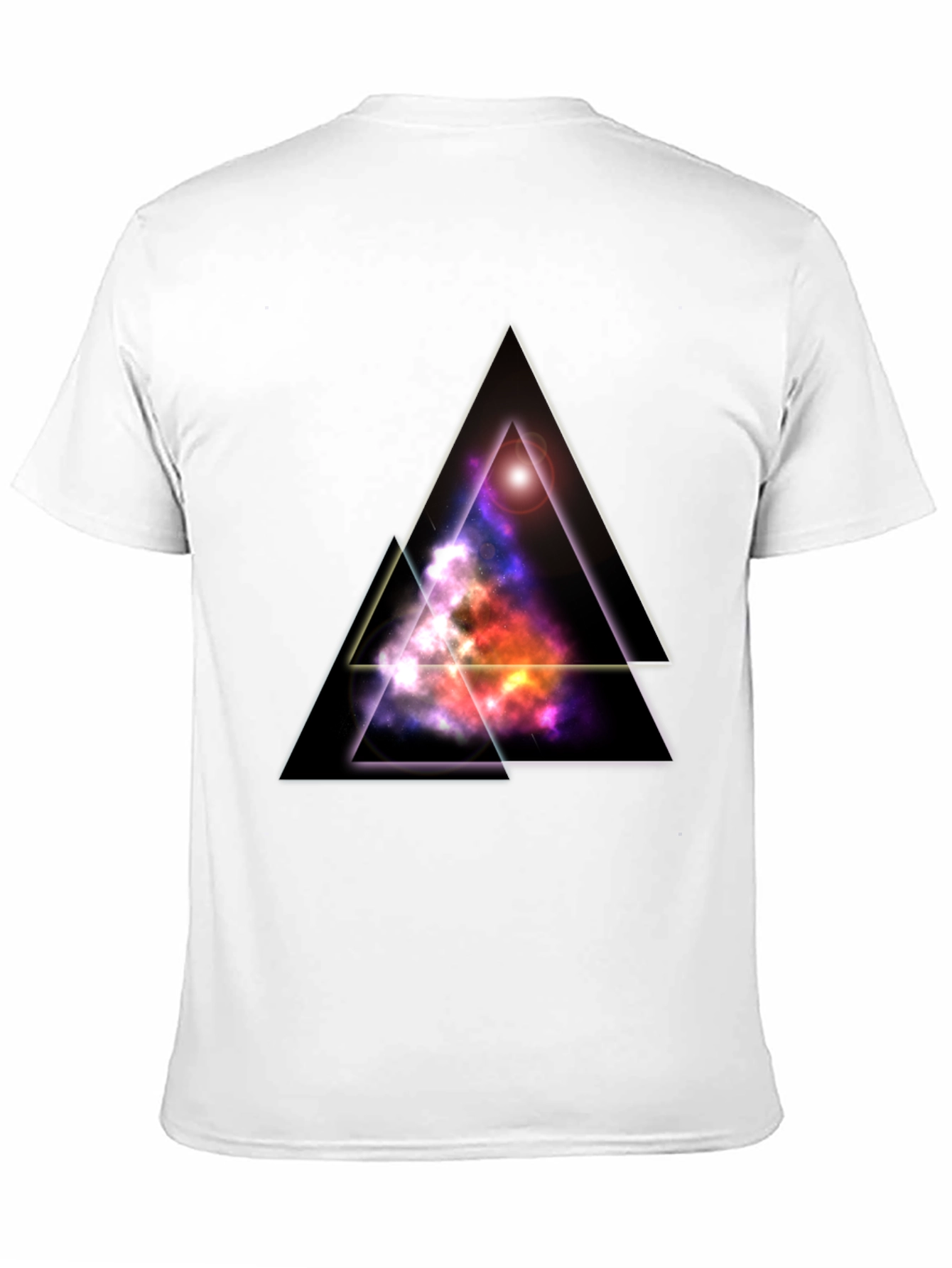 Galaxy Triangle Black T-Shirt