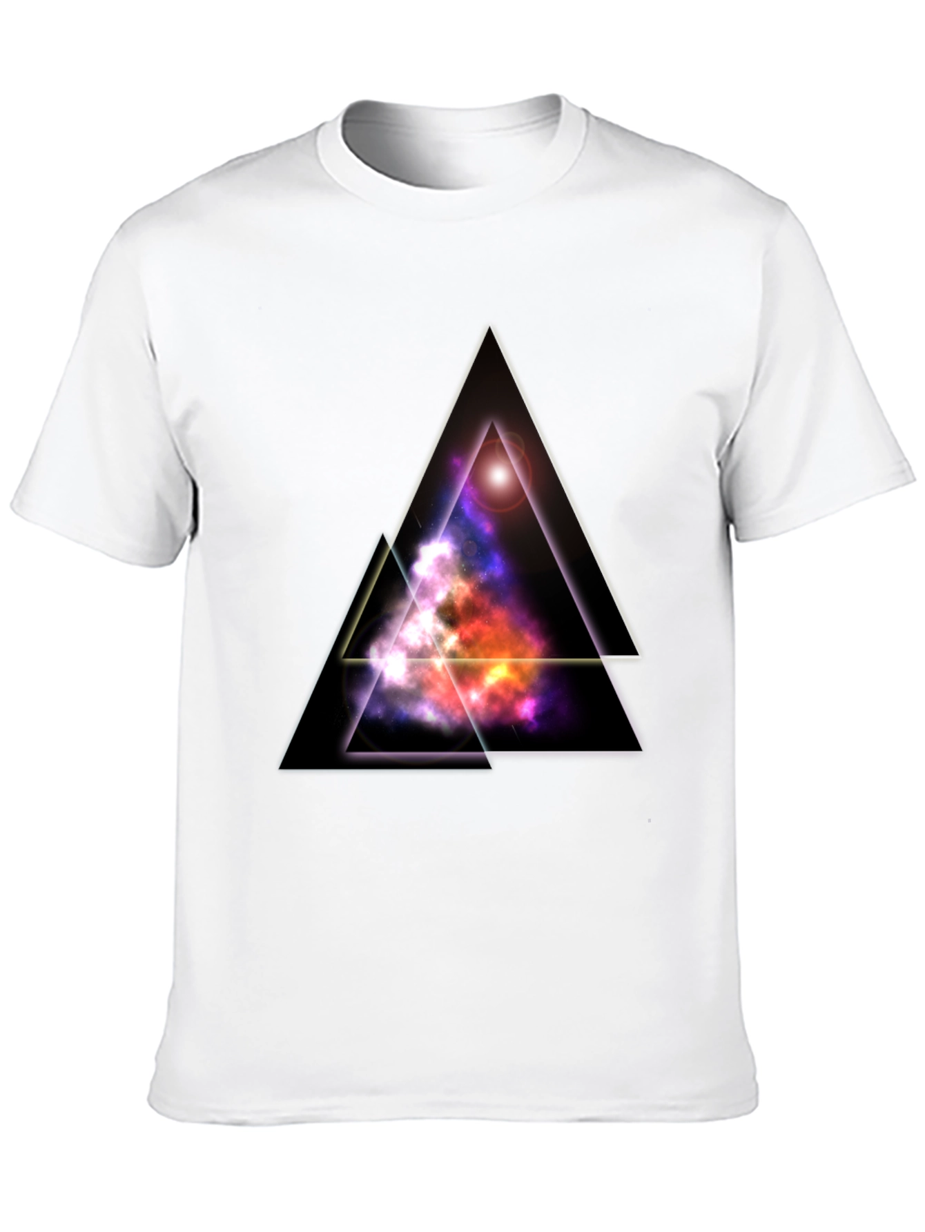 Galaxy Triangle Black T-Shirt
