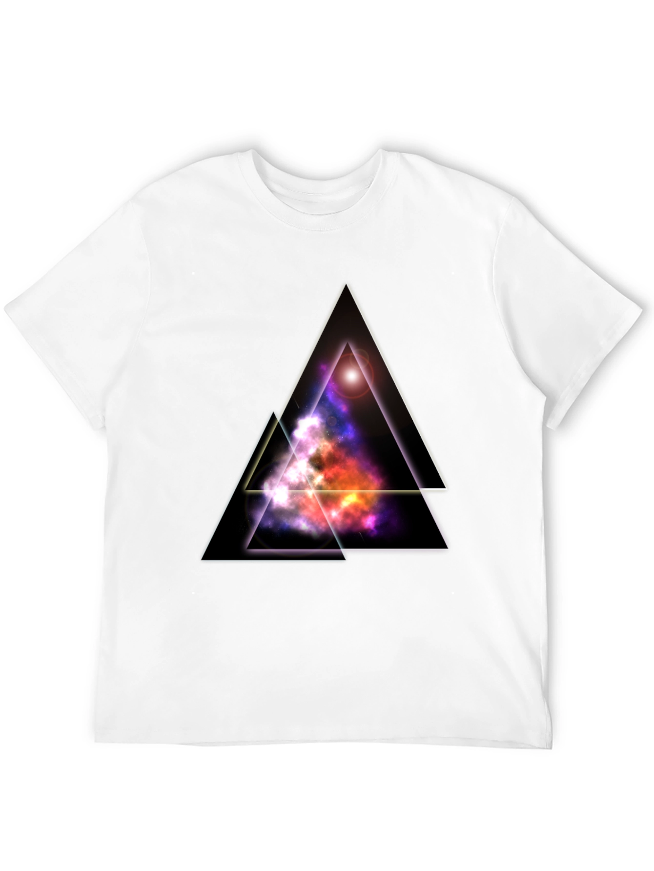 Galaxy Triangle Black T-Shirt