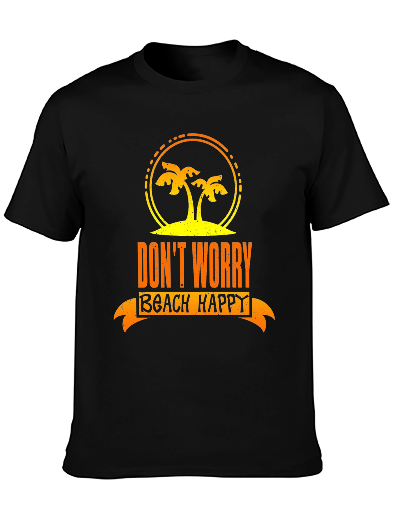 Dont Worry Beach Happy Graphic T-Shirt