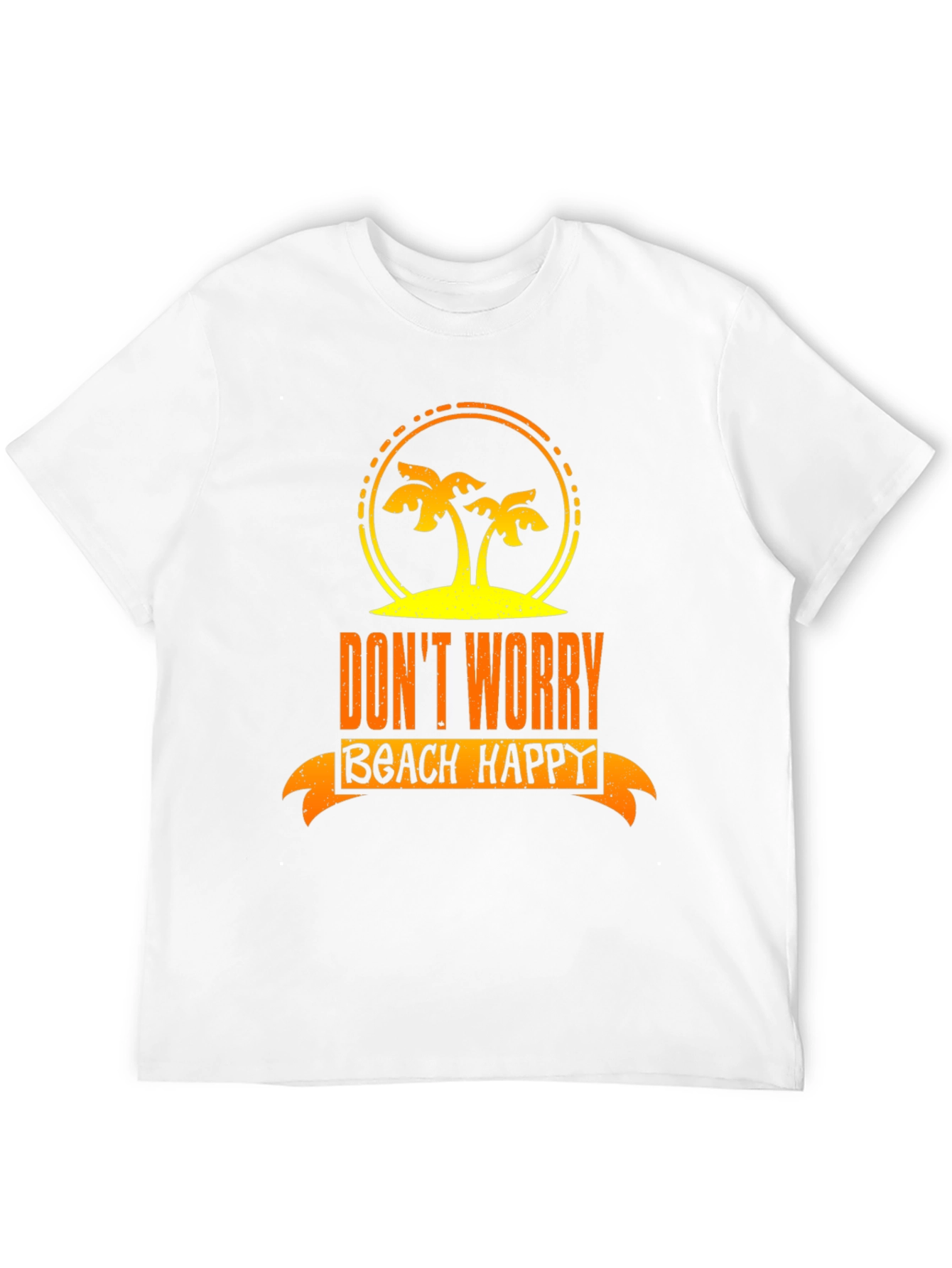 Dont Worry Beach Happy Graphic T-Shirt