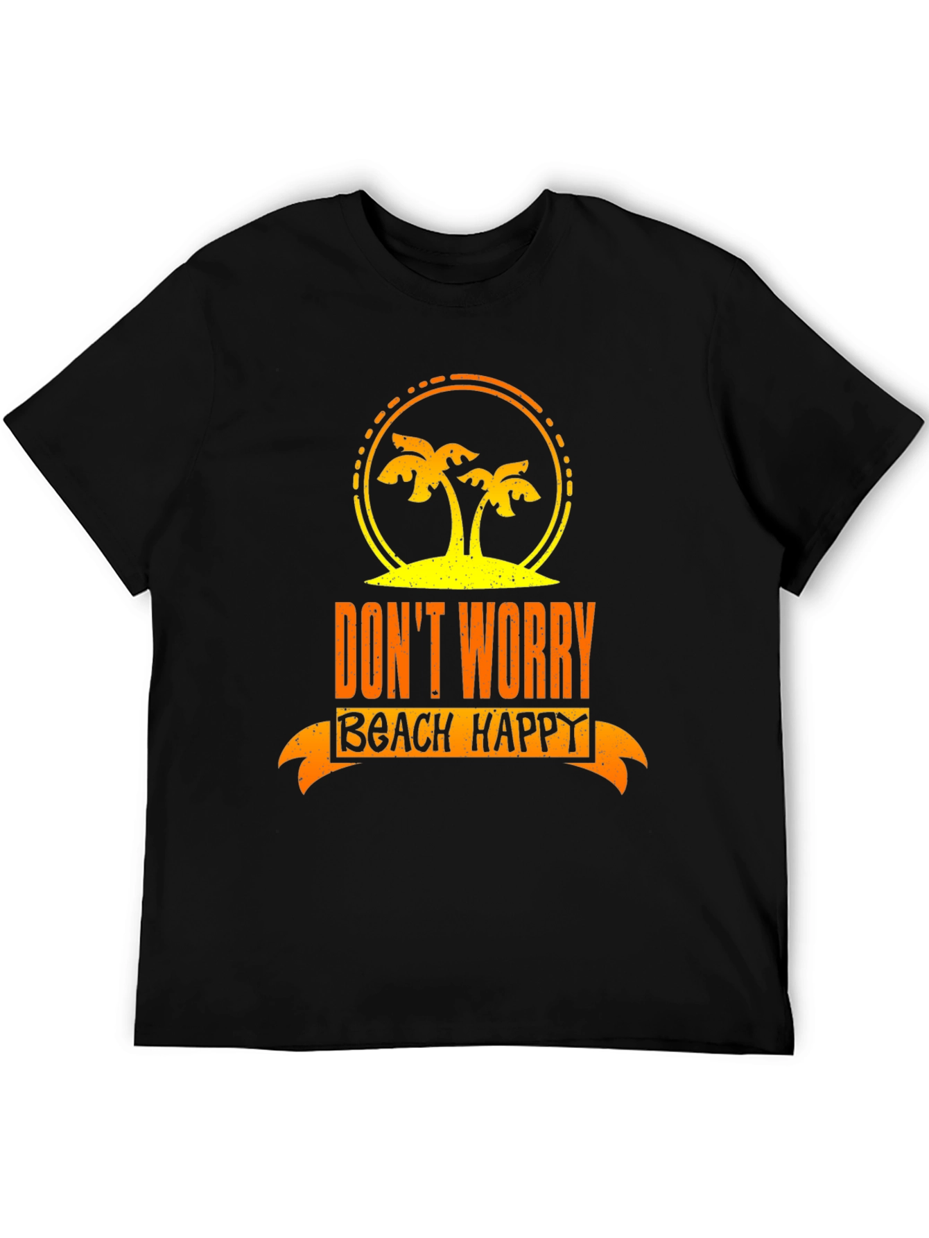 Dont Worry Beach Happy Graphic T-Shirt