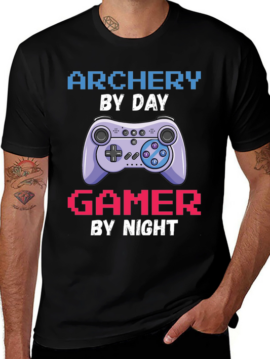 Archery by Day Gamer by Night T-Shirt