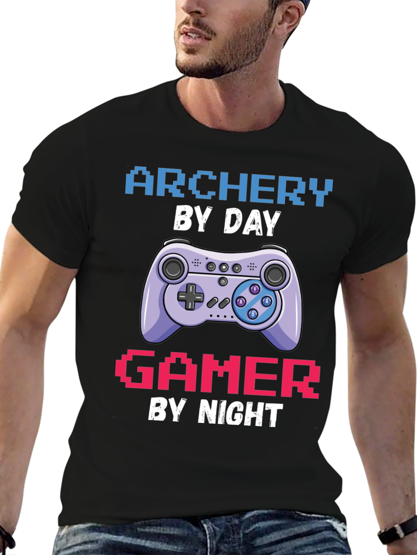 Archery by Day Gamer by Night T-Shirt