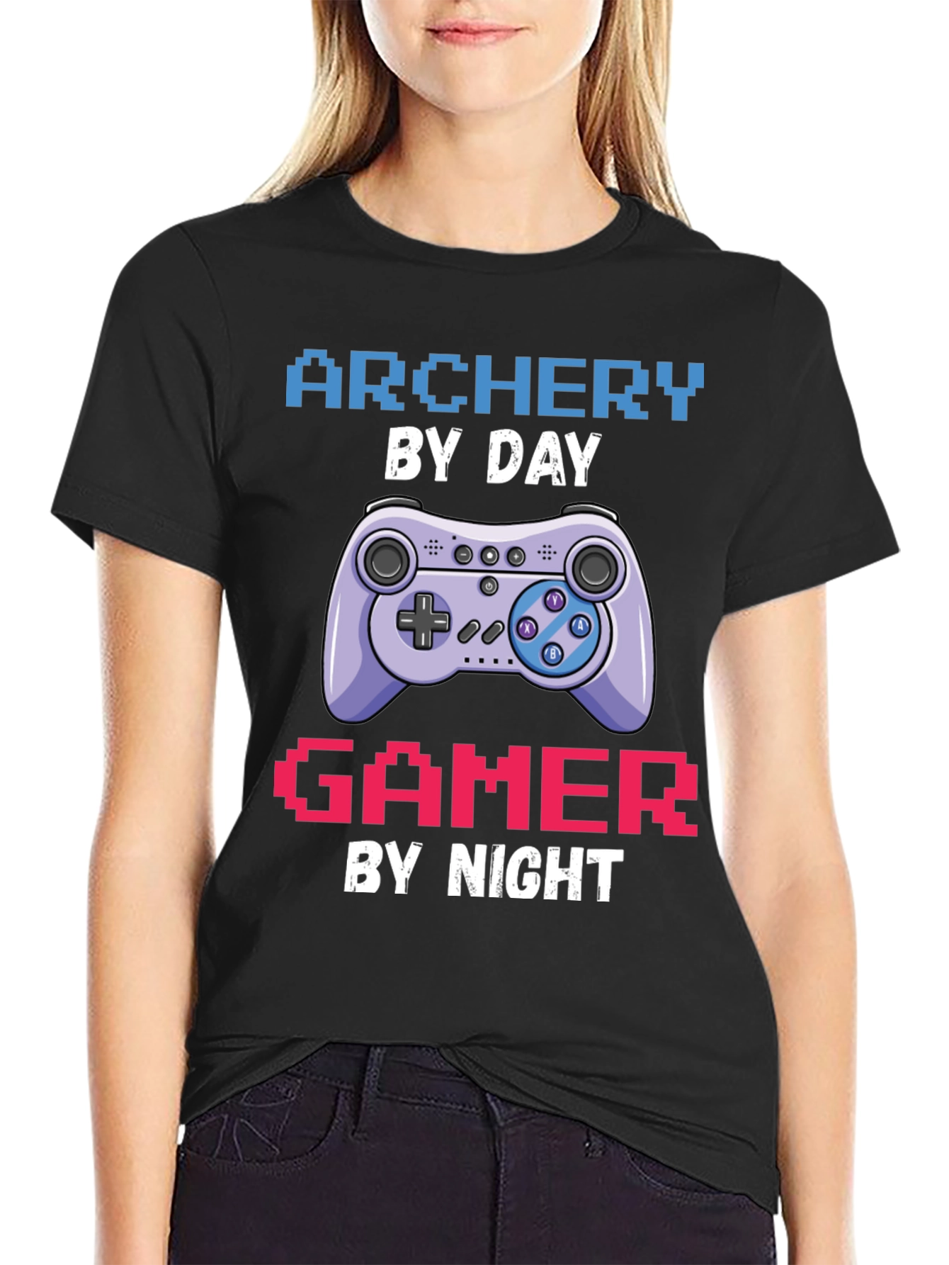 Archery by Day Gamer by Night T-Shirt