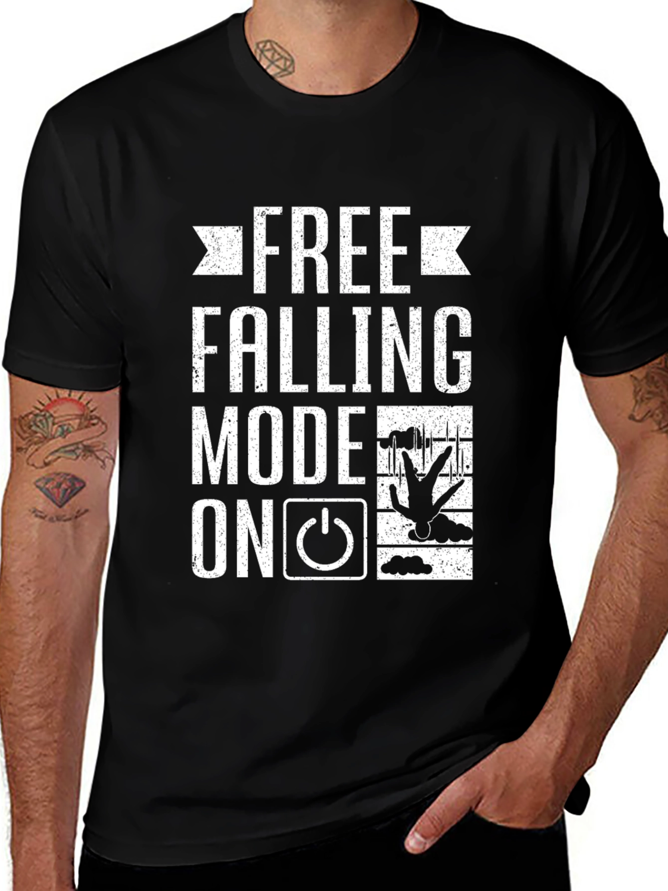 Free Falling Mode On Funny Graphic Tee