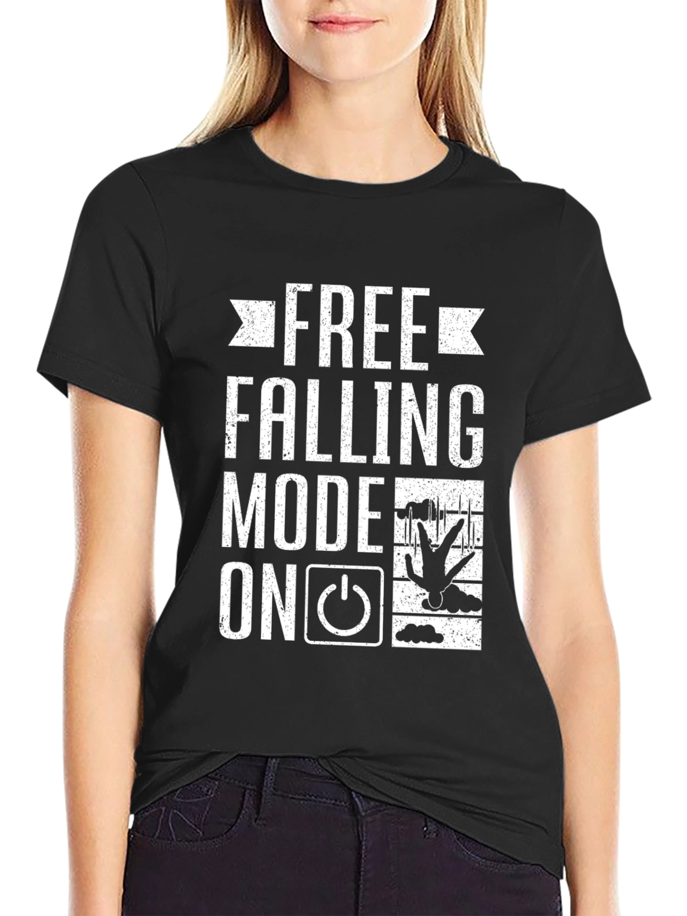 Free Falling Mode On Funny Graphic Tee