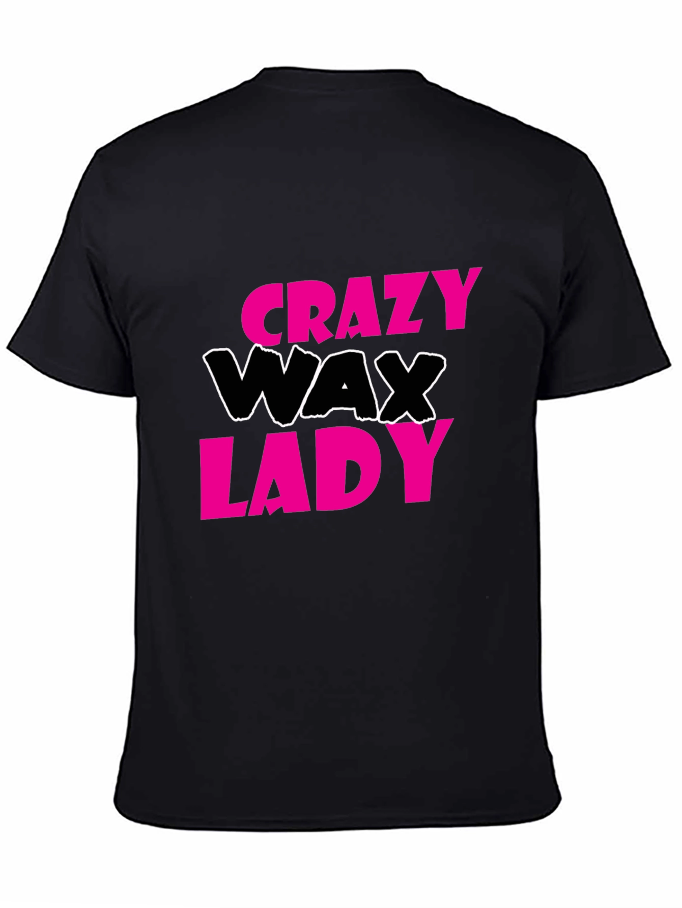 Crazy Wax Lady Graphic Tee - Black T-Shirt