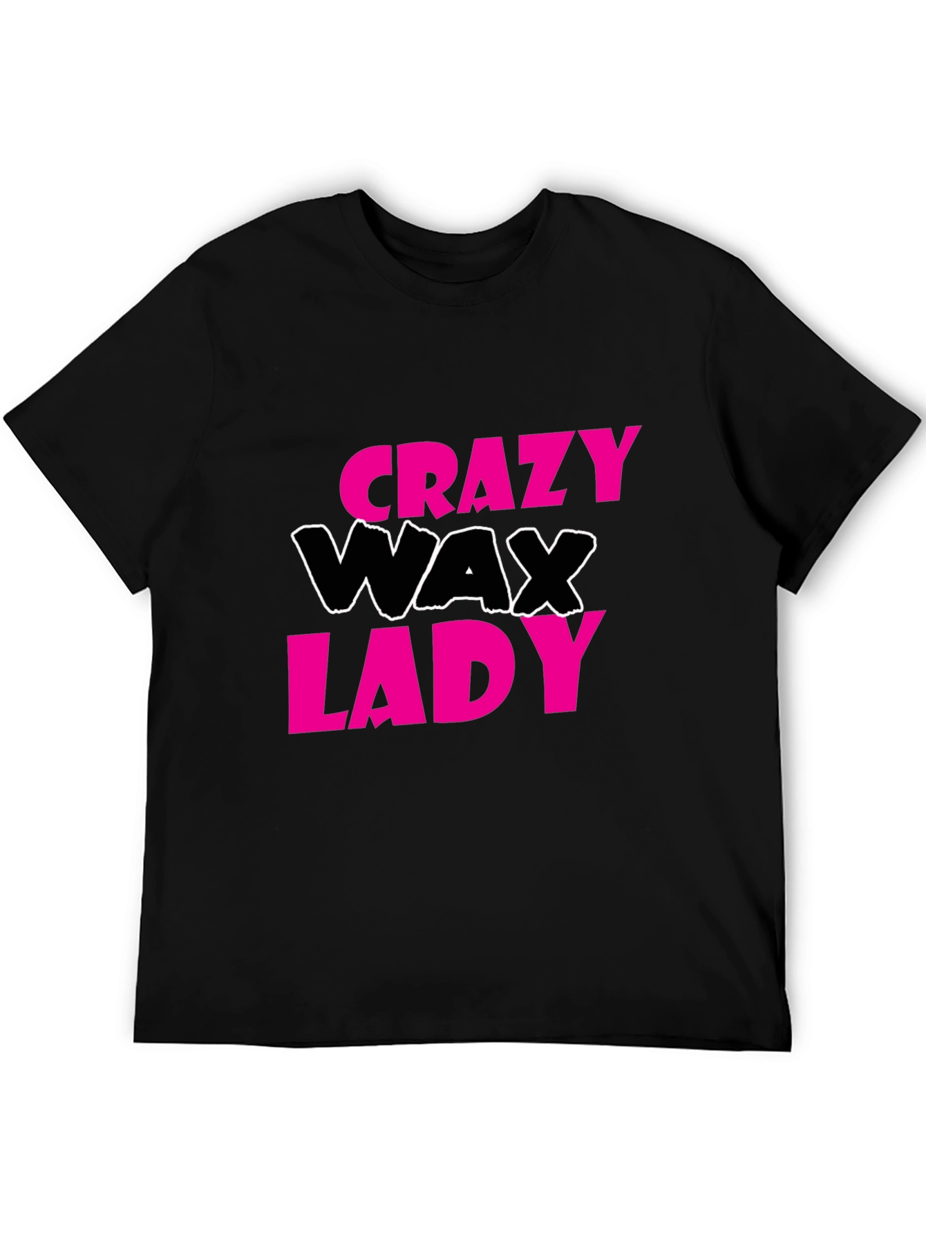 Crazy Wax Lady Graphic Tee - Black T-Shirt