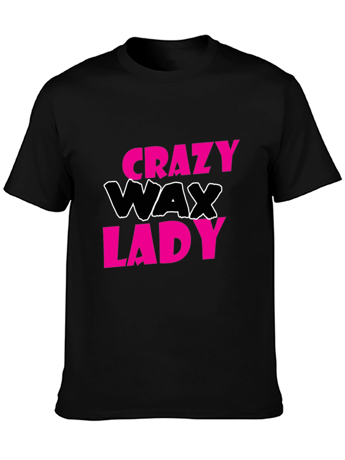 Crazy Wax Lady Graphic Tee - Black T-Shirt