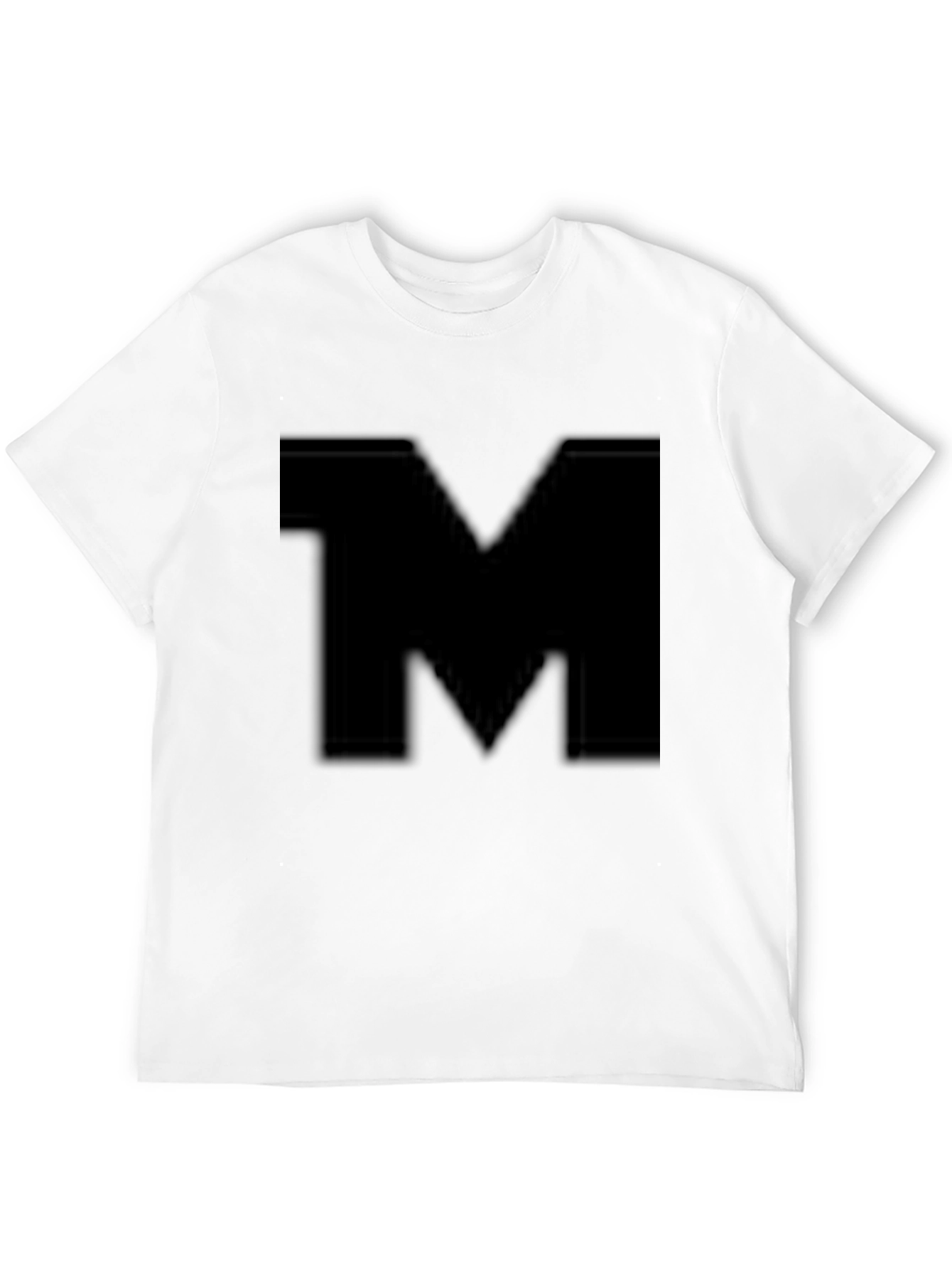 Bold M Black T-Shirt - Stylish Casual Wear