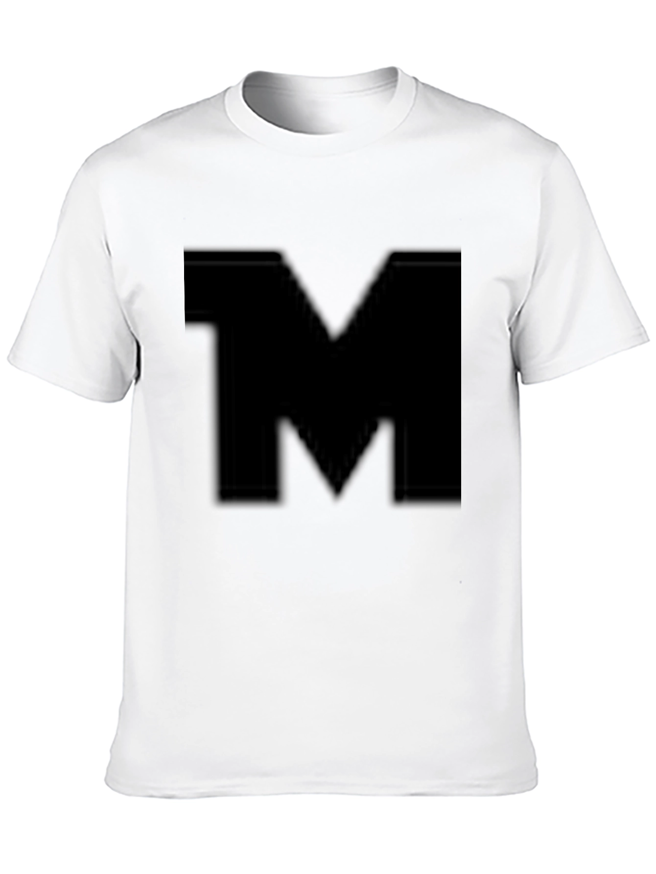 Bold M Black T-Shirt - Stylish Casual Wear