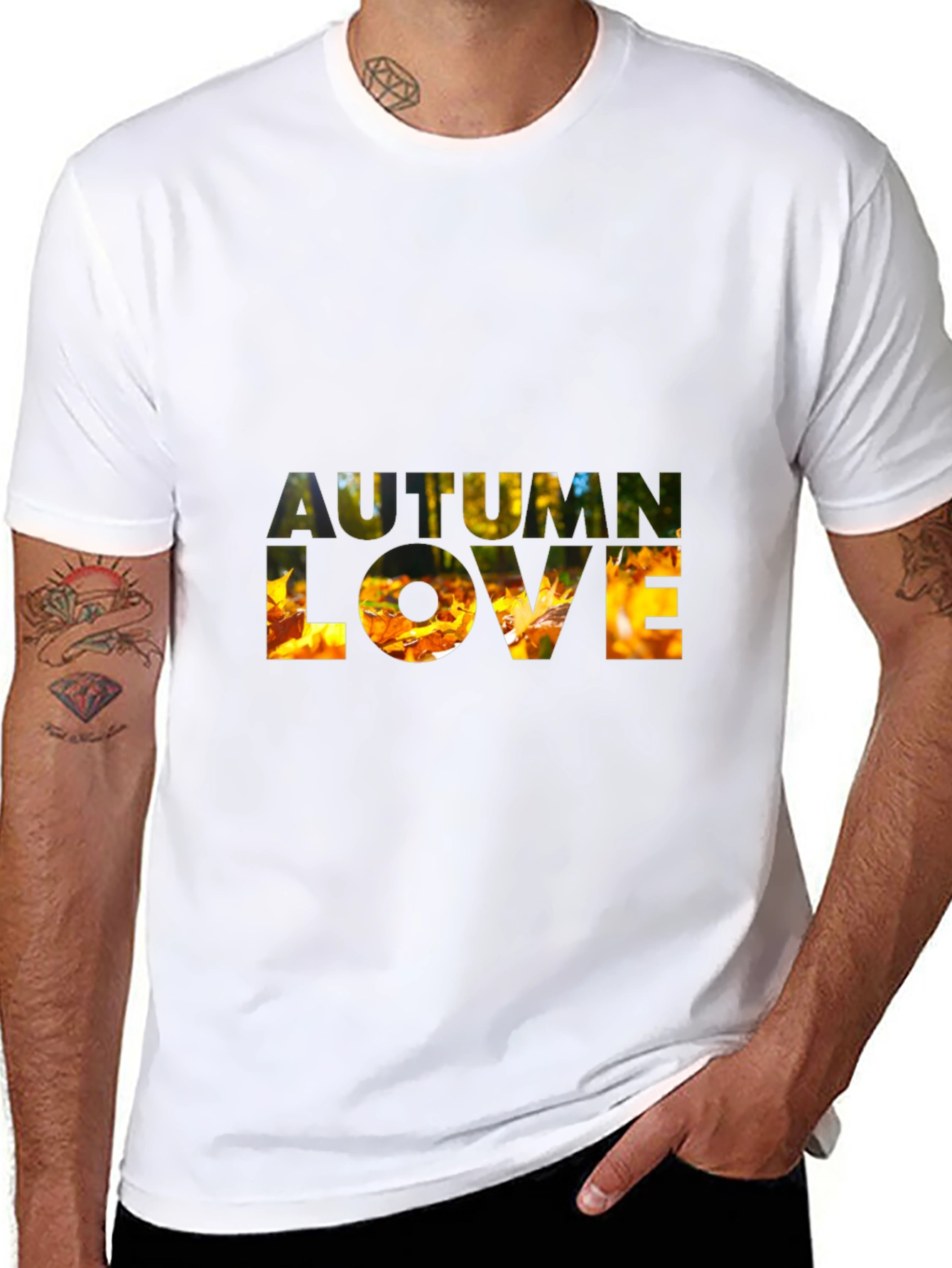 Autumn Love Graphic T-Shirt - Fall Season Tee