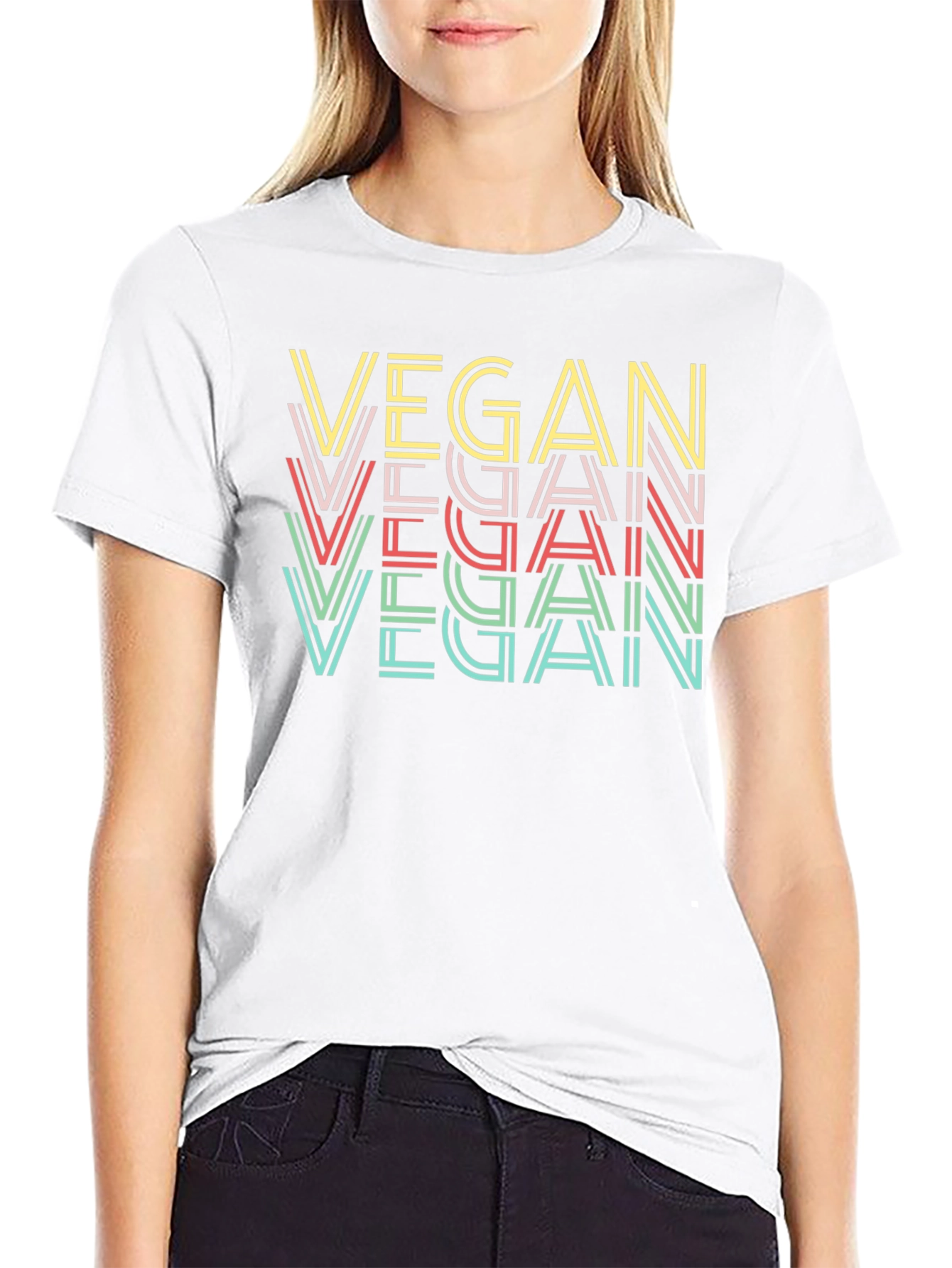 Vegan Retro Graphic T-Shirt
