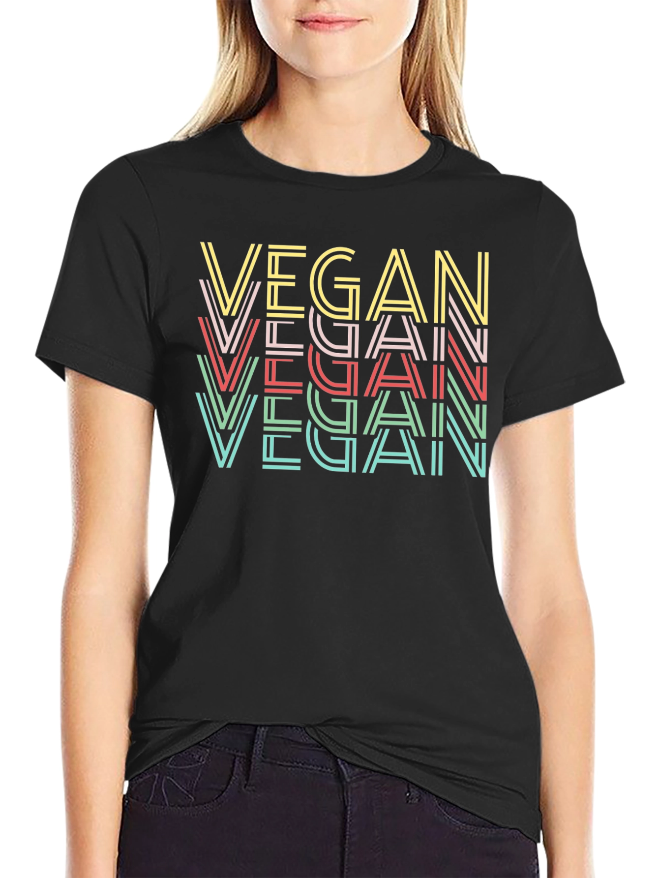 Vegan Retro Graphic T-Shirt