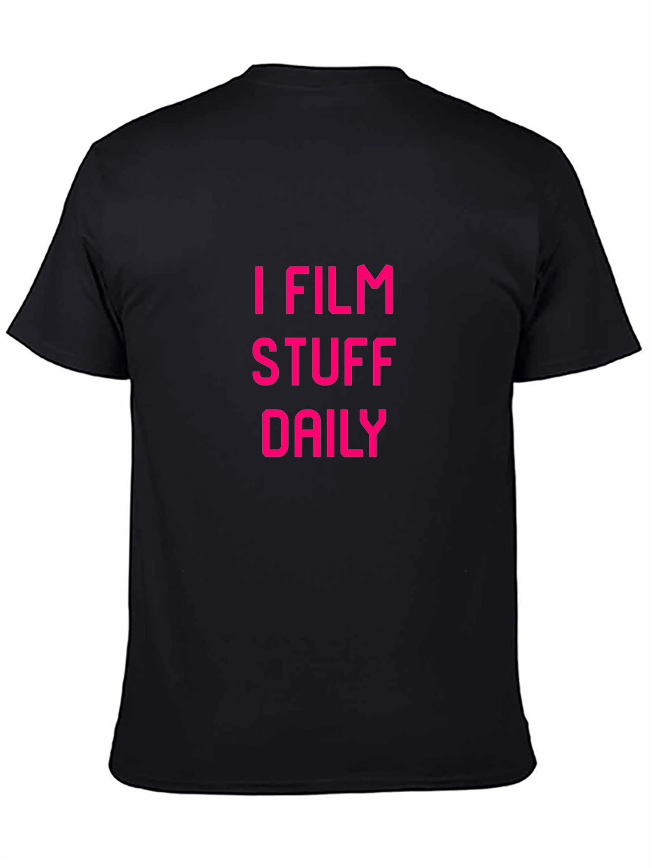 I Film Stuff Daily Black Graphic Tee