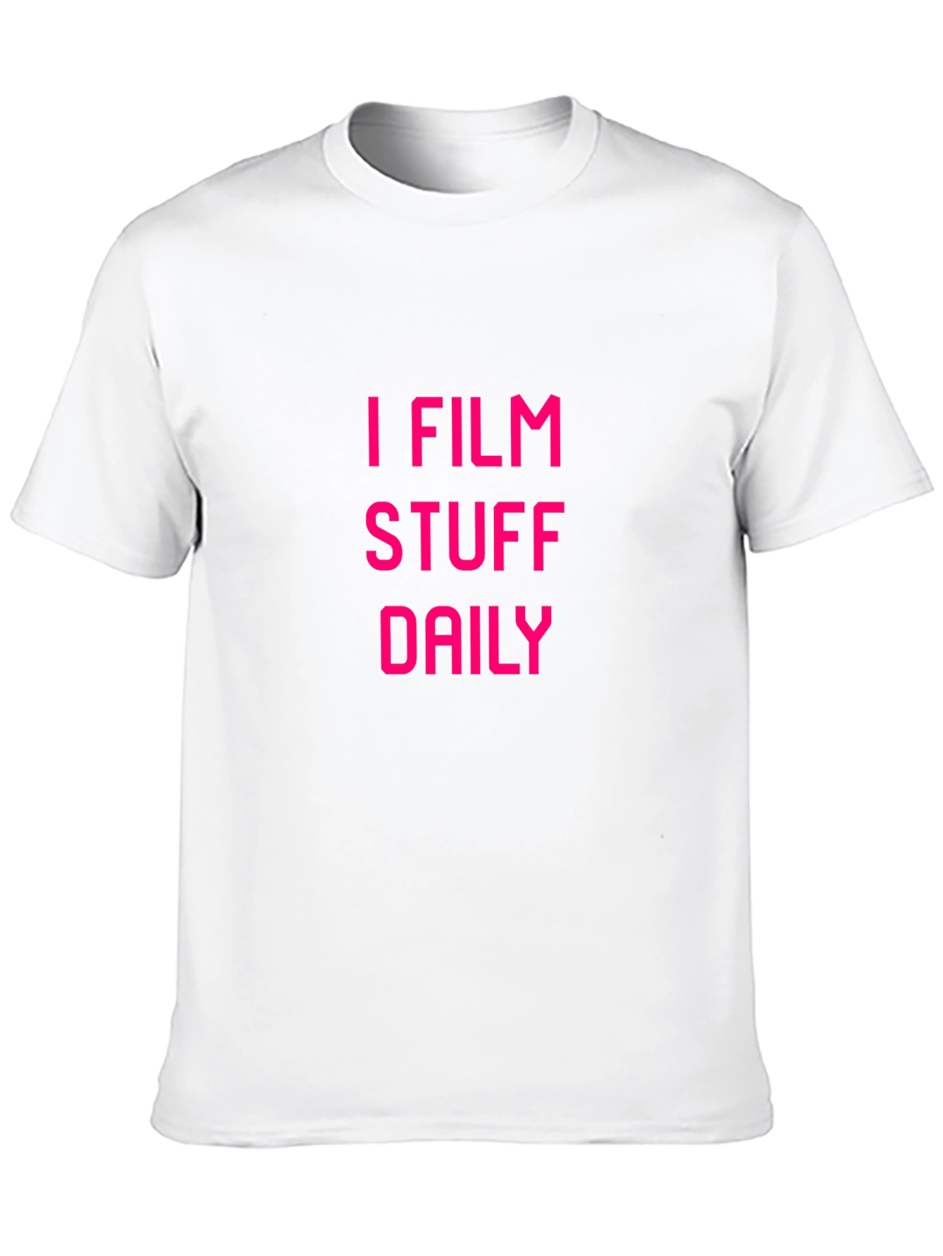 I Film Stuff Daily Black Graphic Tee