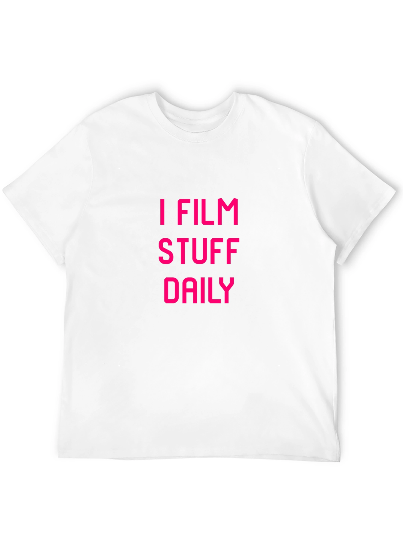 I Film Stuff Daily Black Graphic Tee