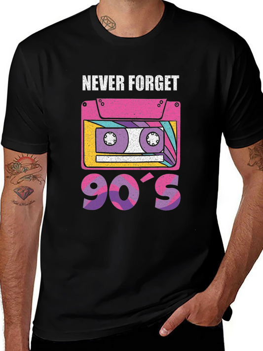 Never Forget 90s Retro Cassette T-Shirt