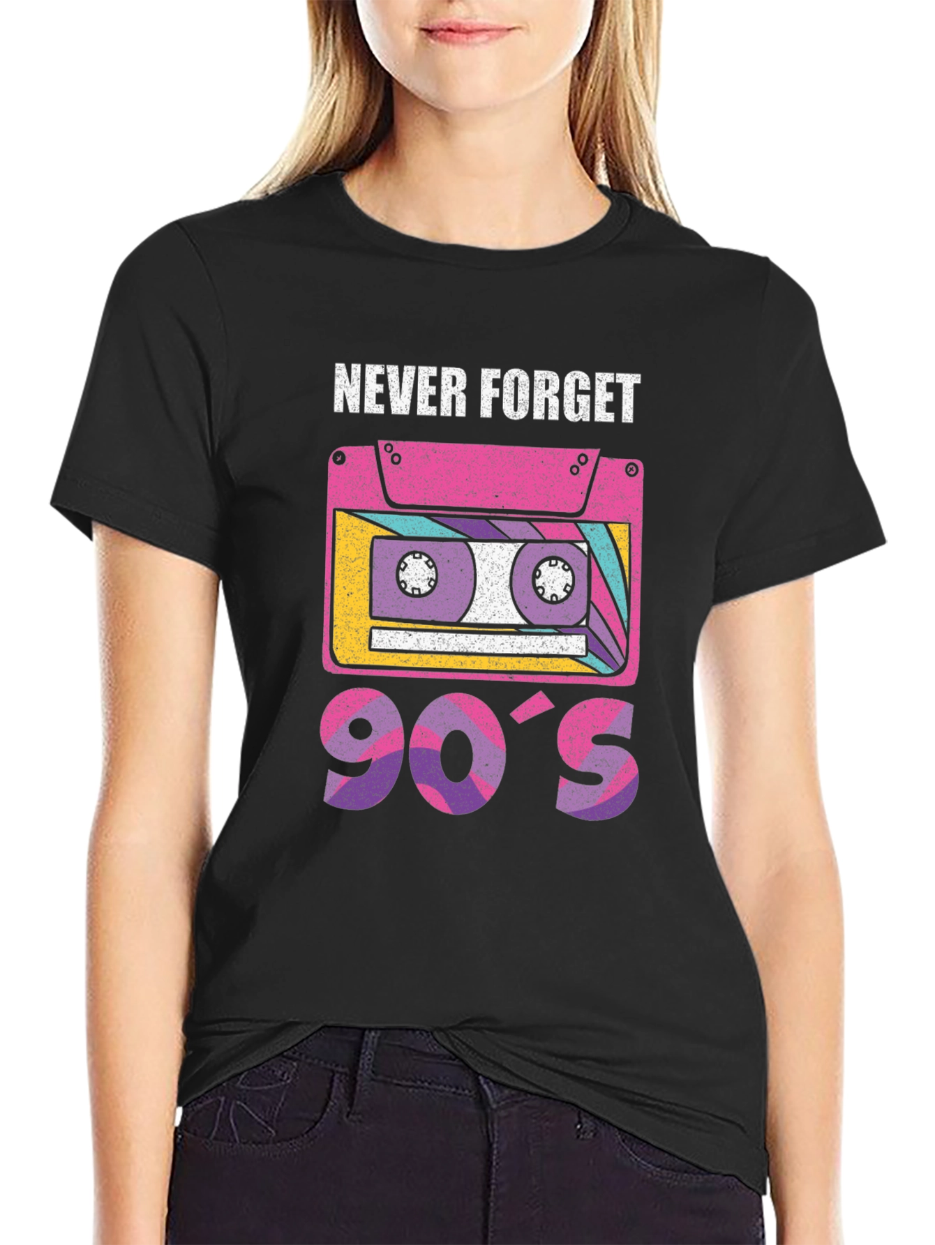 Never Forget 90s Retro Cassette T-Shirt