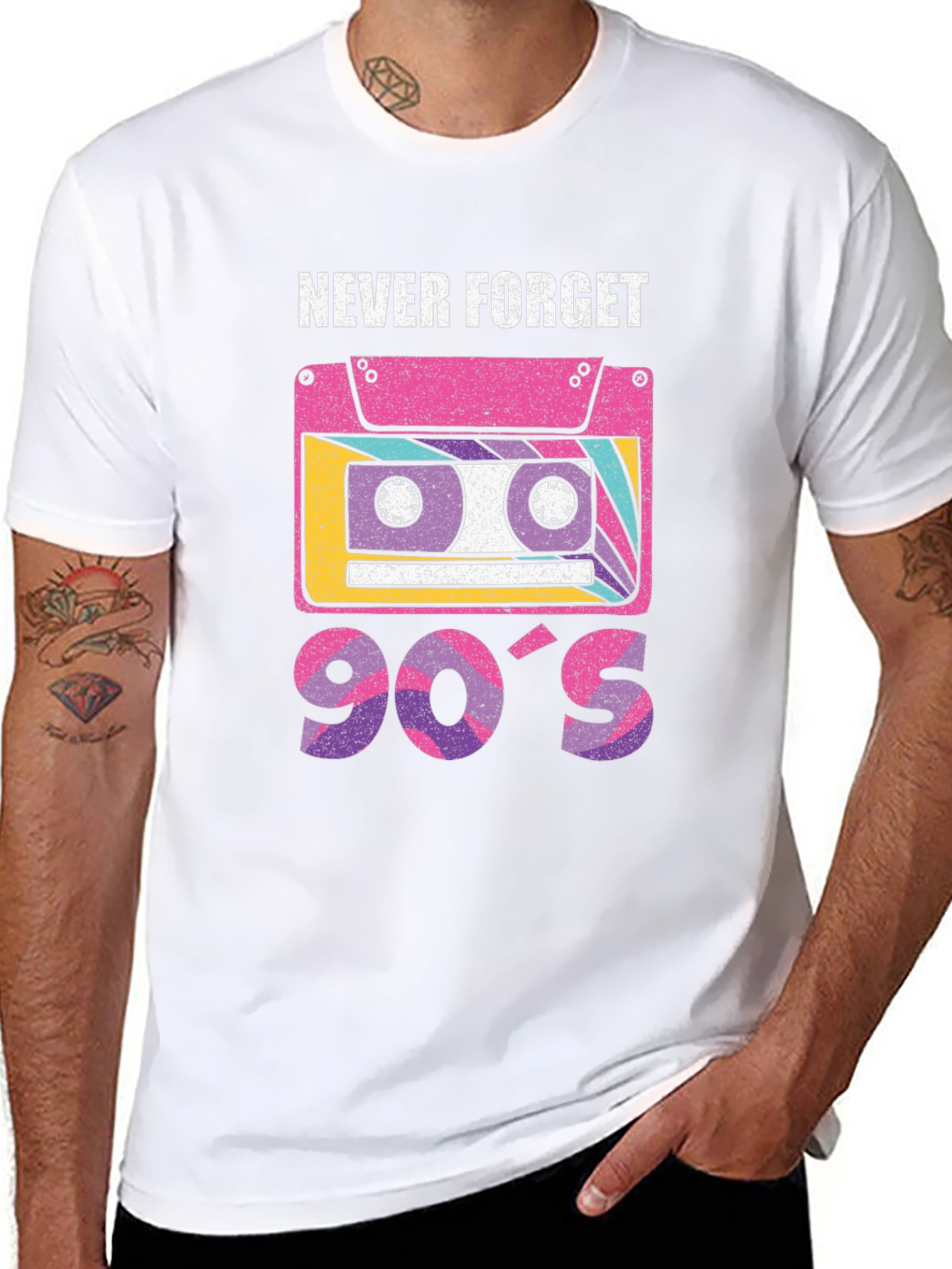 Never Forget 90s Retro Cassette T-Shirt