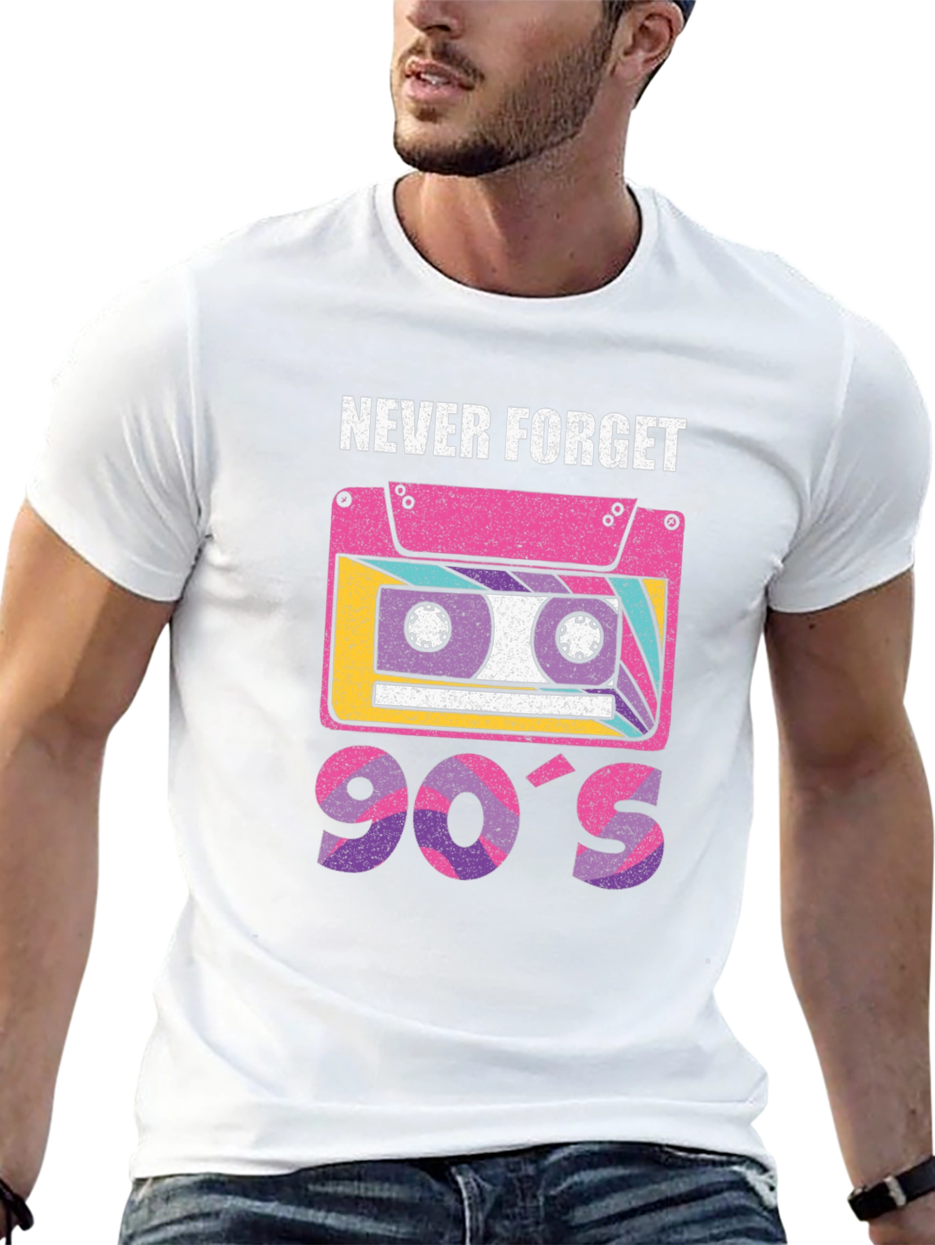 Never Forget 90s Retro Cassette T-Shirt
