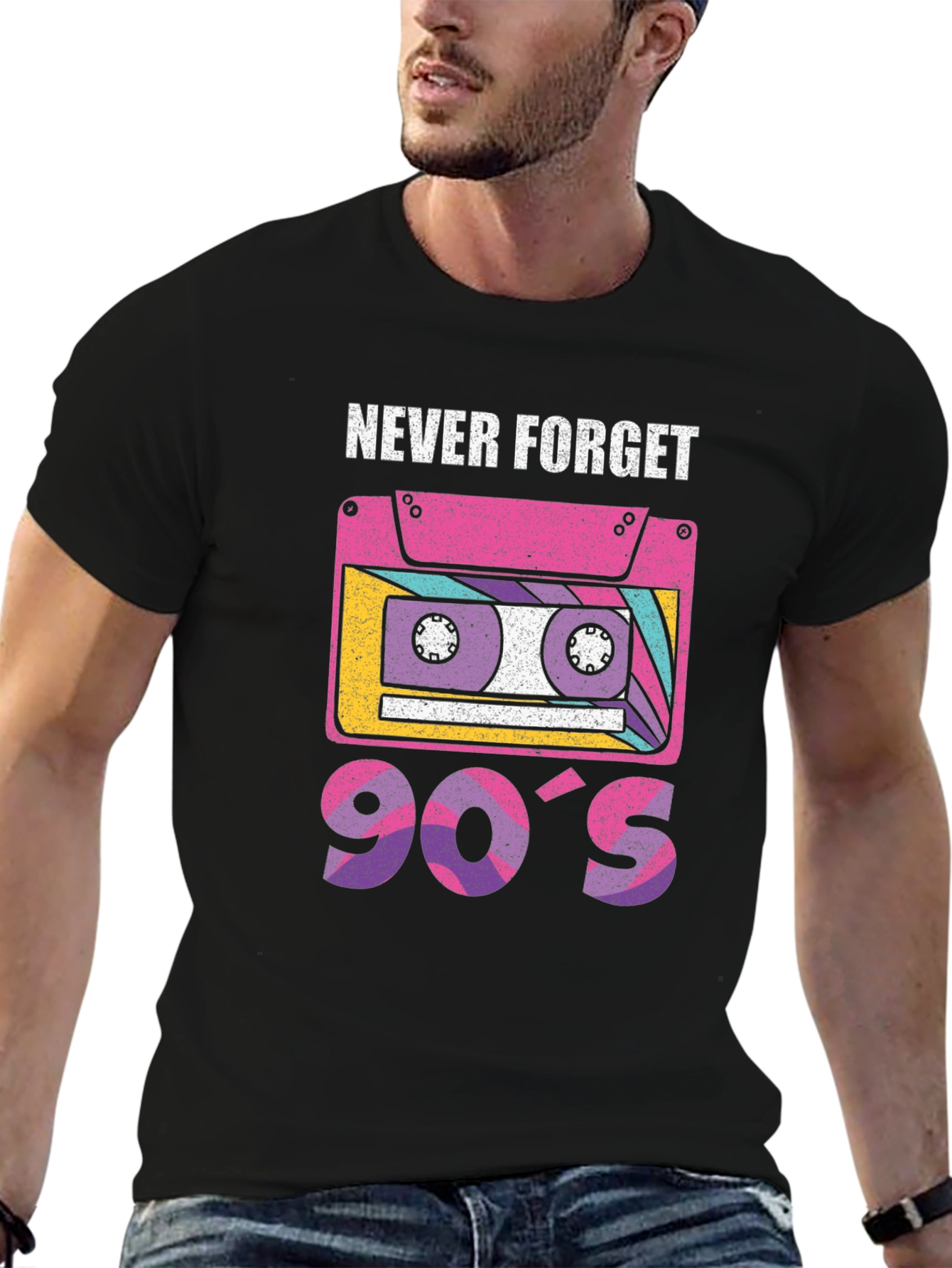 Never Forget 90s Retro Cassette T-Shirt