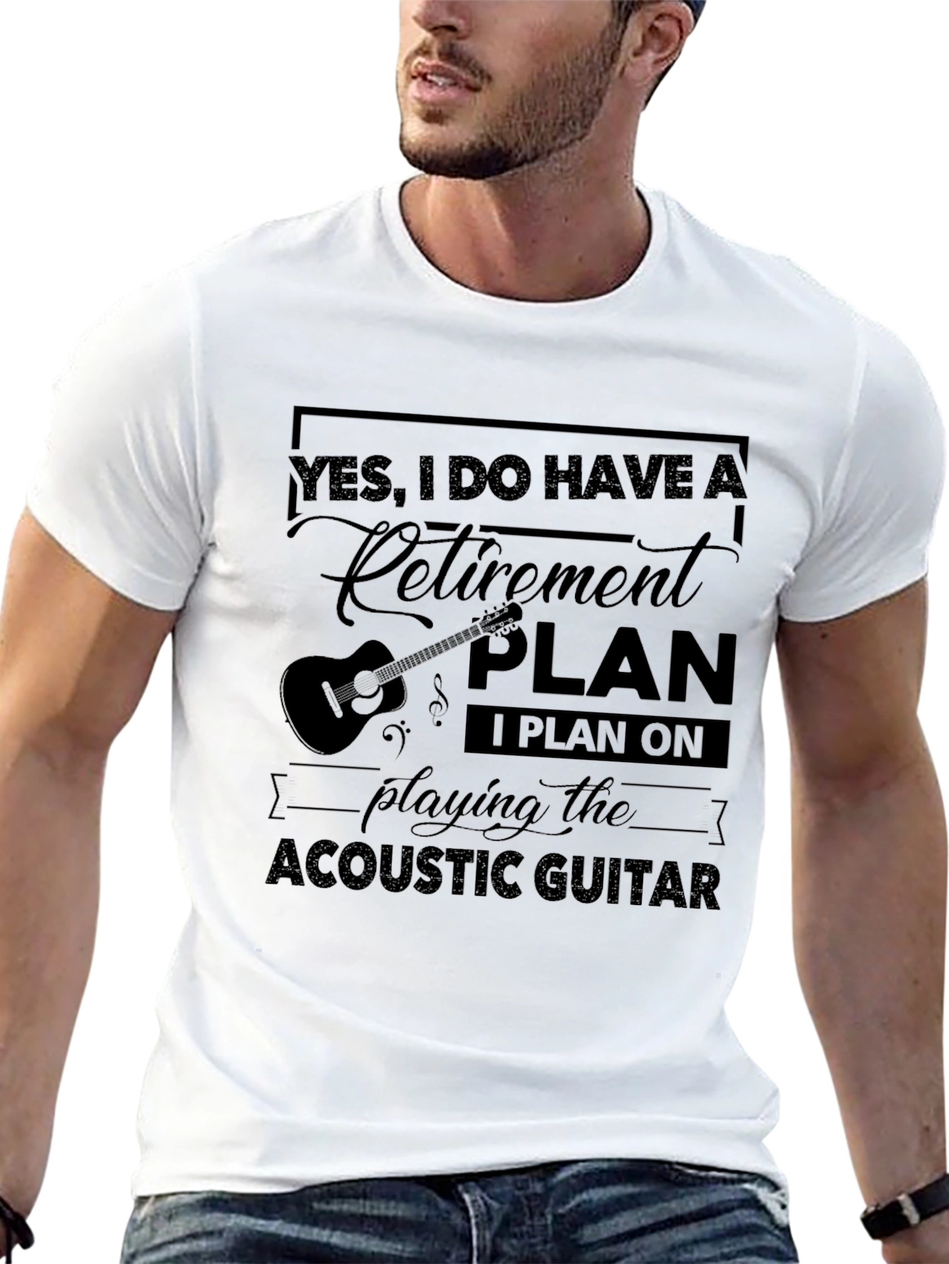 Guitar Retirement Plan T-Shirt Musician Gift