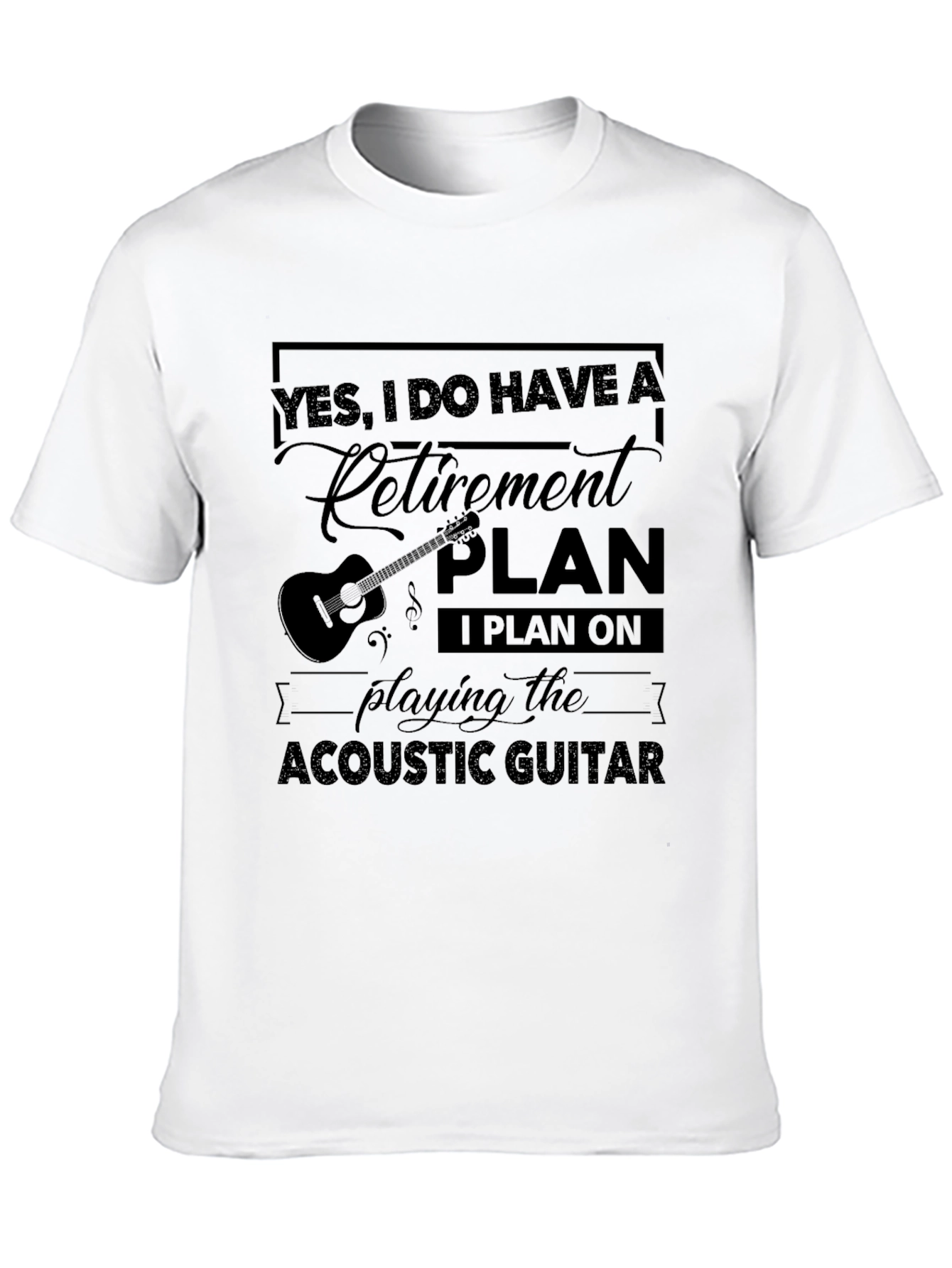 Guitar Retirement Plan T-Shirt Musician Gift