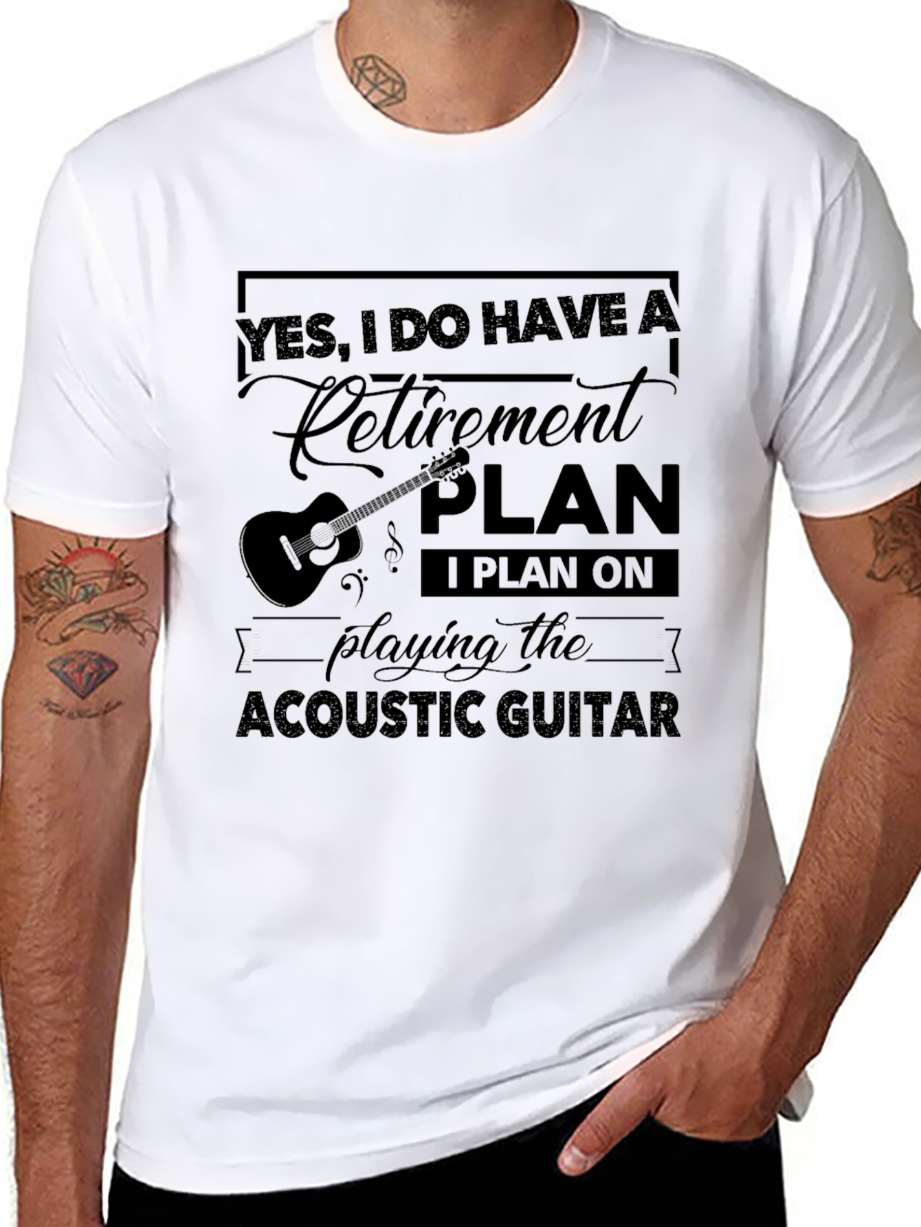 Guitar Retirement Plan T-Shirt Musician Gift
