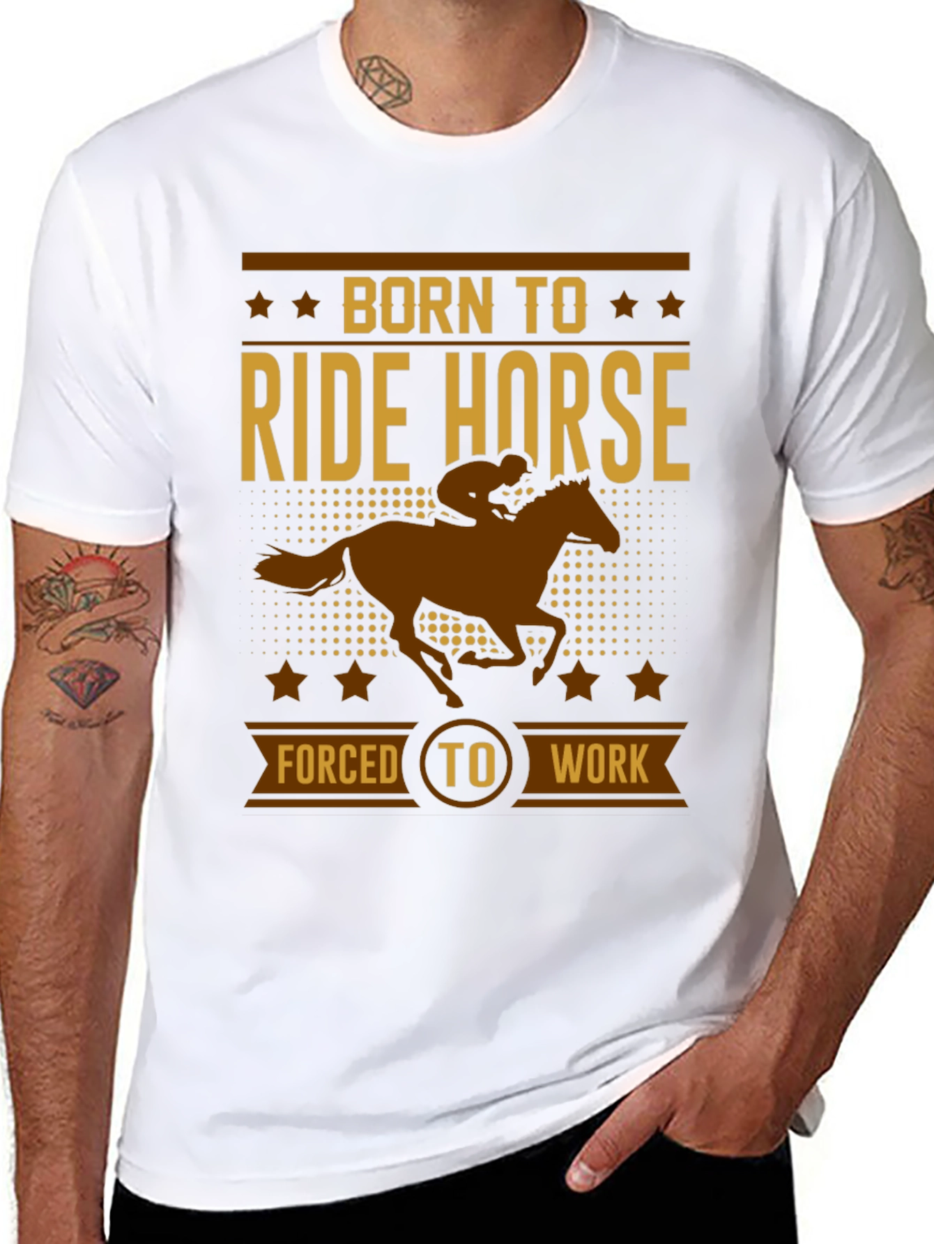 Born to Ride Horse Graphic Tee