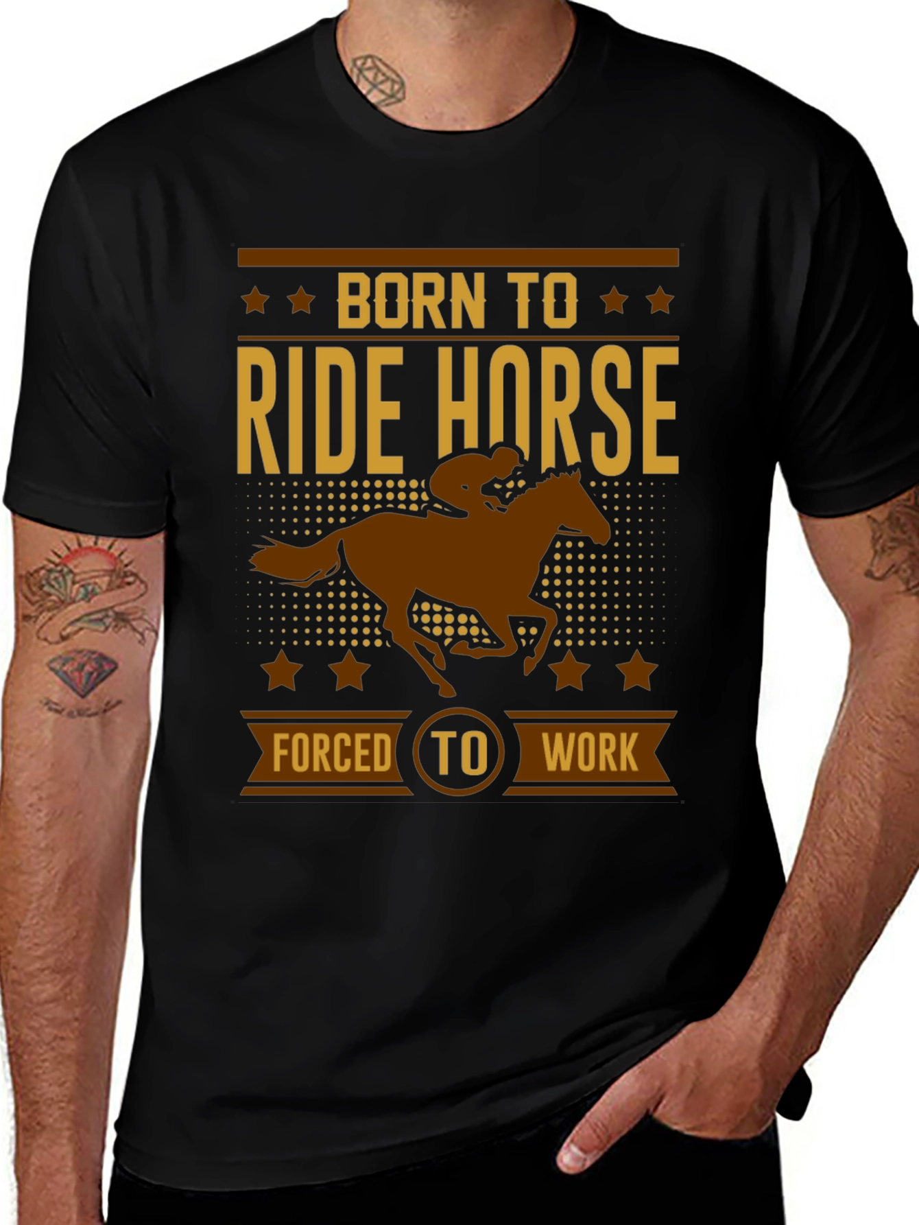 Born to Ride Horse Graphic Tee