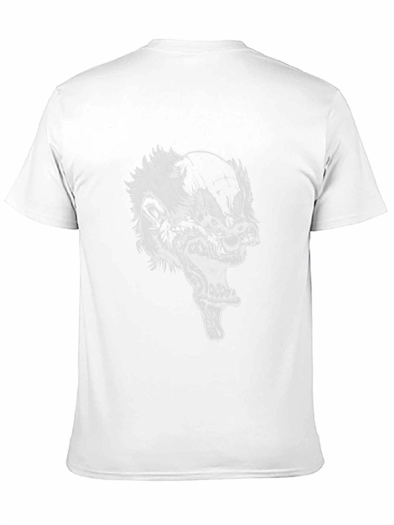 Creepy Clown Graphic Tee - Black Cotton T-Shirt