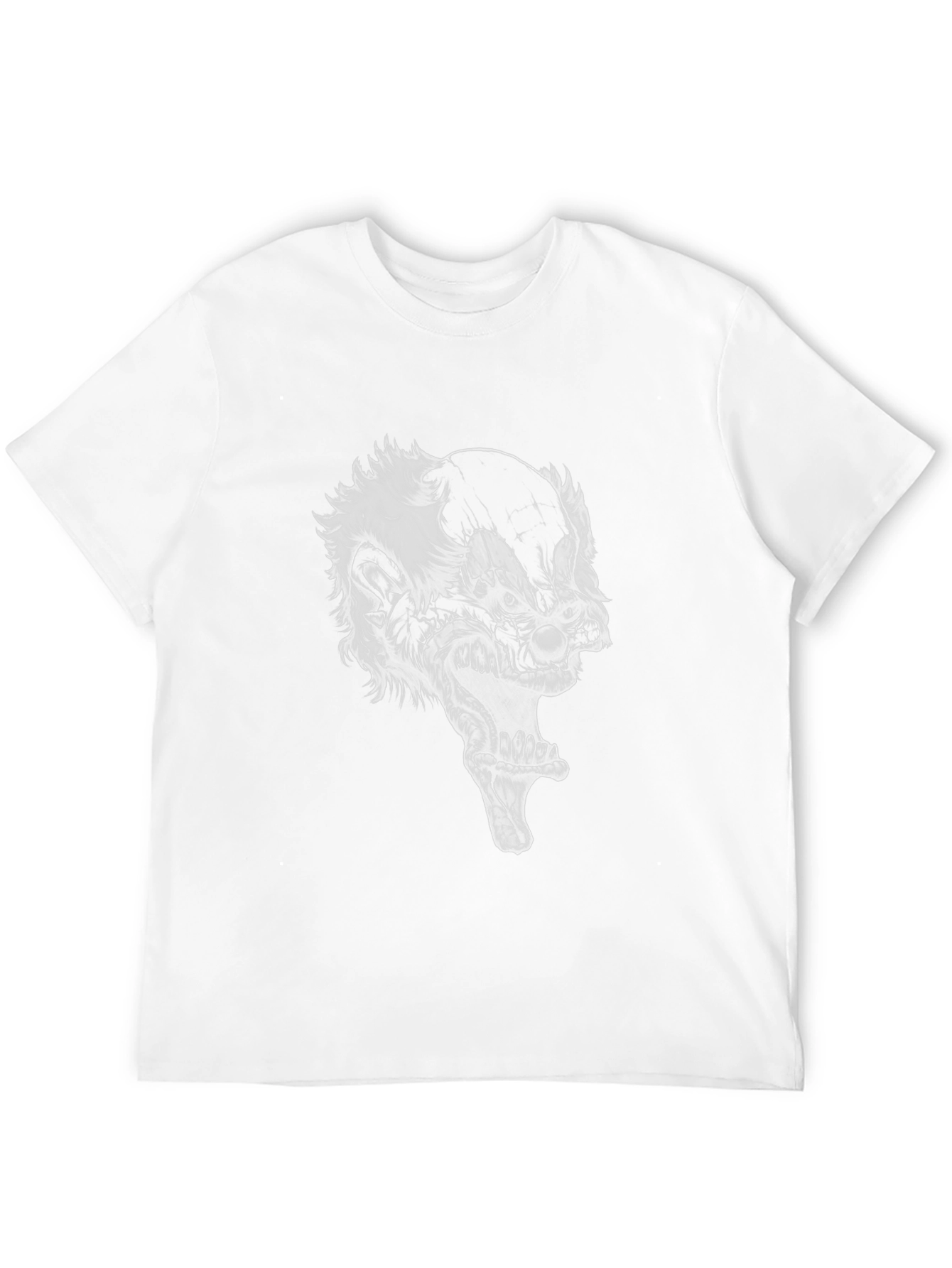 Creepy Clown Graphic Tee - Black Cotton T-Shirt