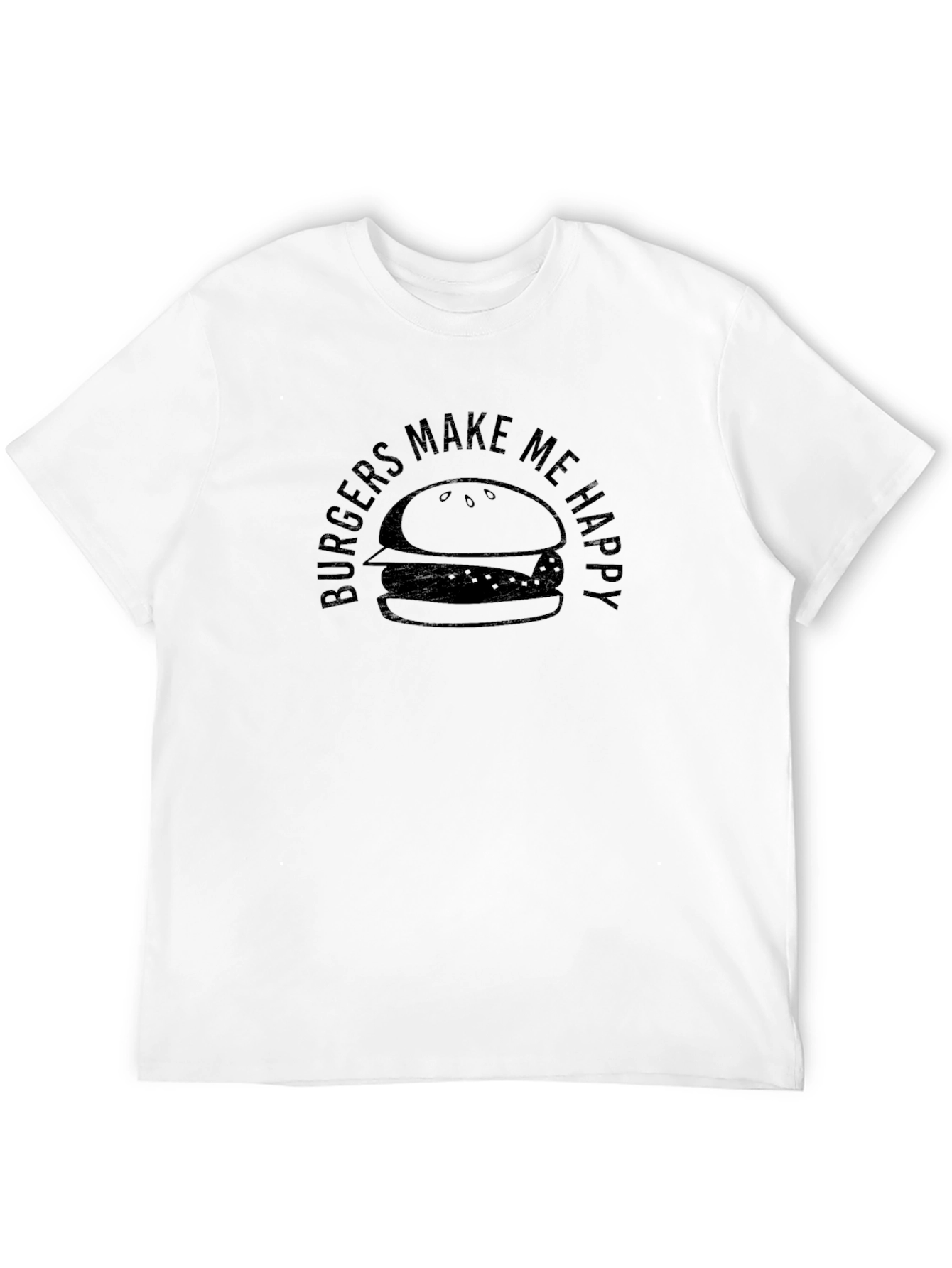 Burgers Make Me Happy Graphic T-Shirt