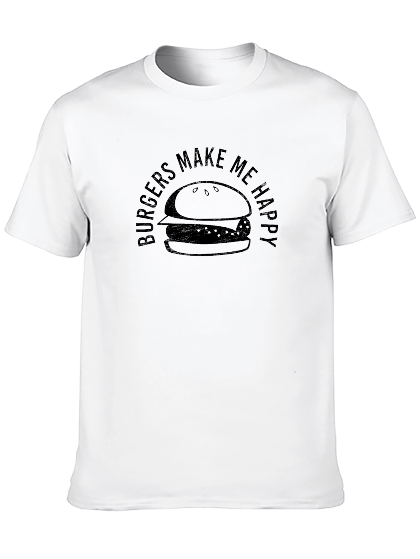 Burgers Make Me Happy Graphic T-Shirt