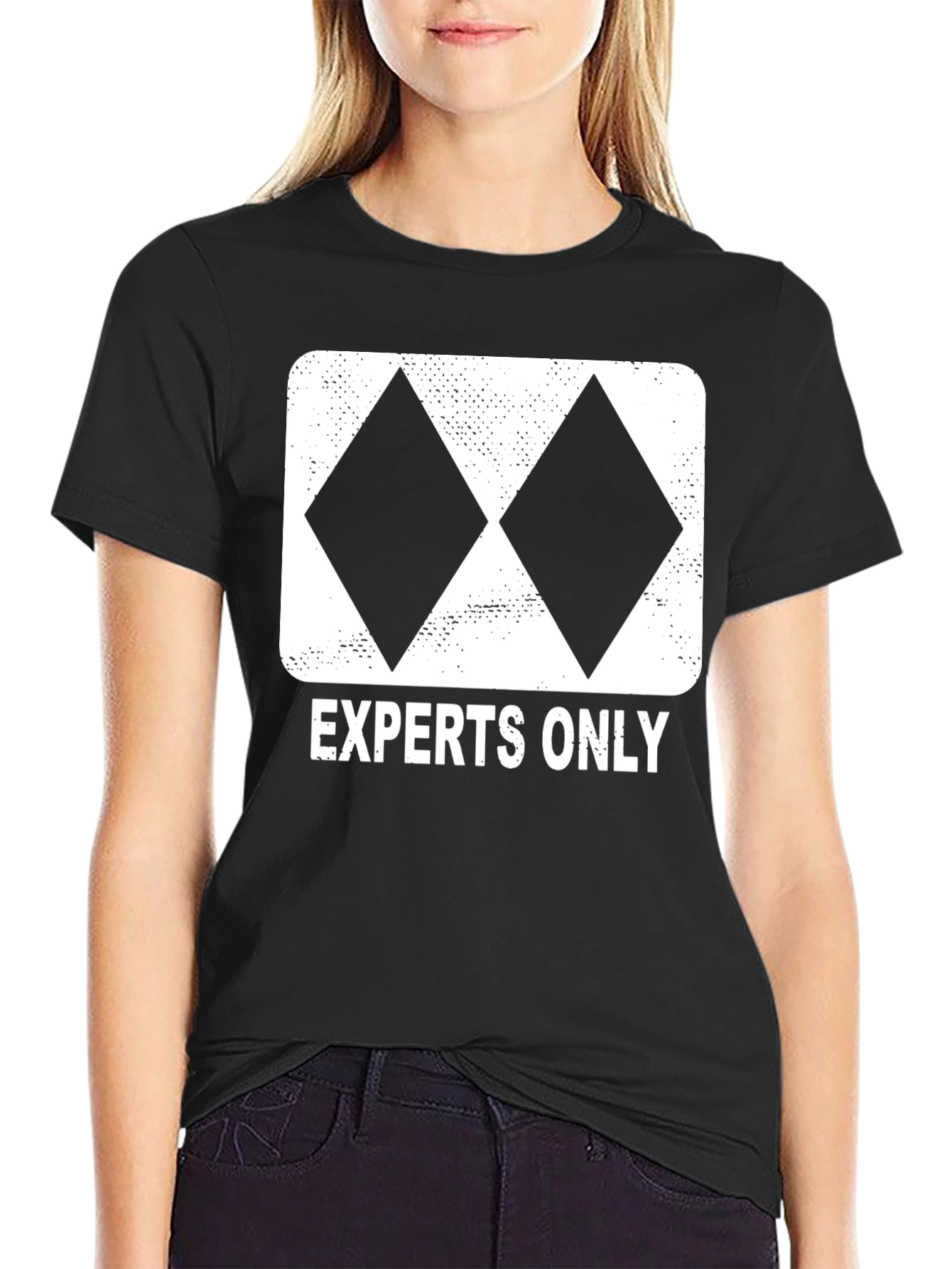 Experts Only Double Black Diamond Ski T-Shirt