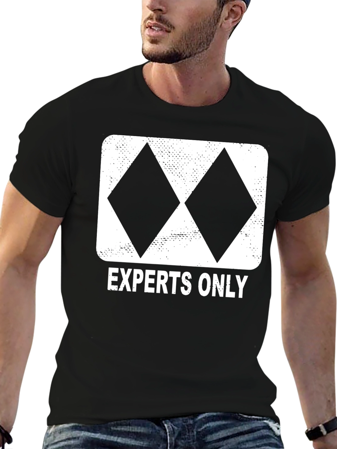 Experts Only Double Black Diamond Ski T-Shirt