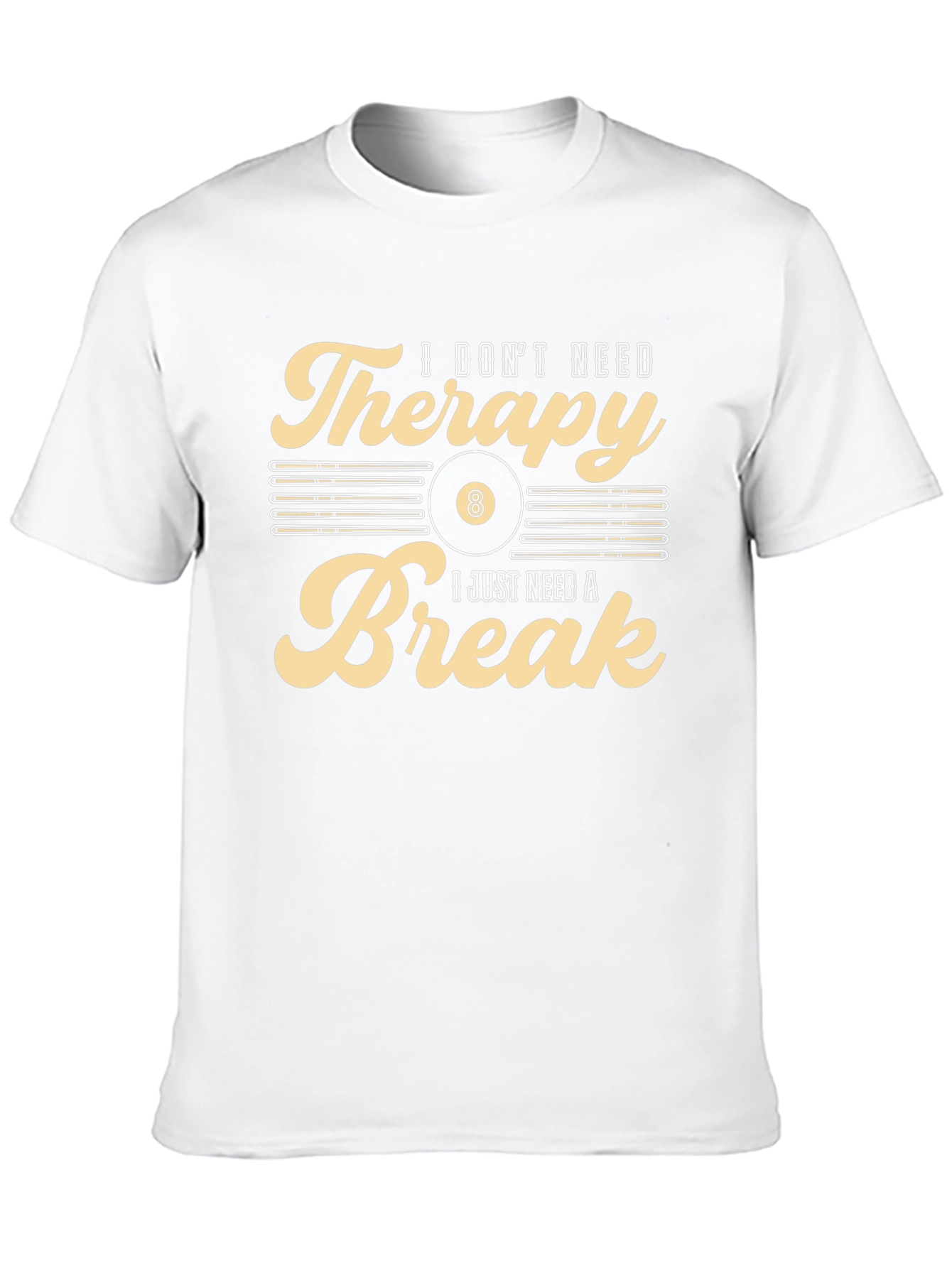 Therapy Break T-Shirt:  Billiards Gift
