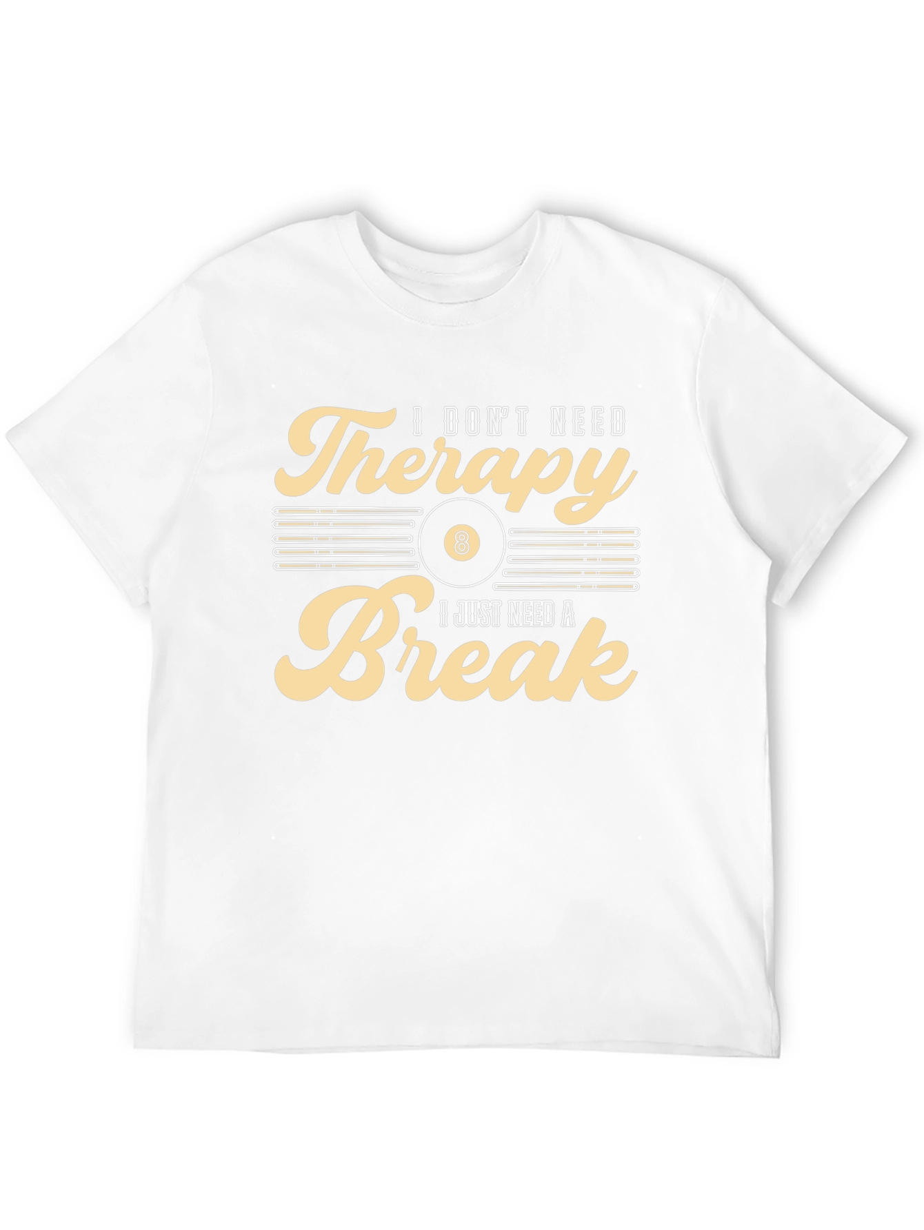 Therapy Break T-Shirt:  Billiards Gift