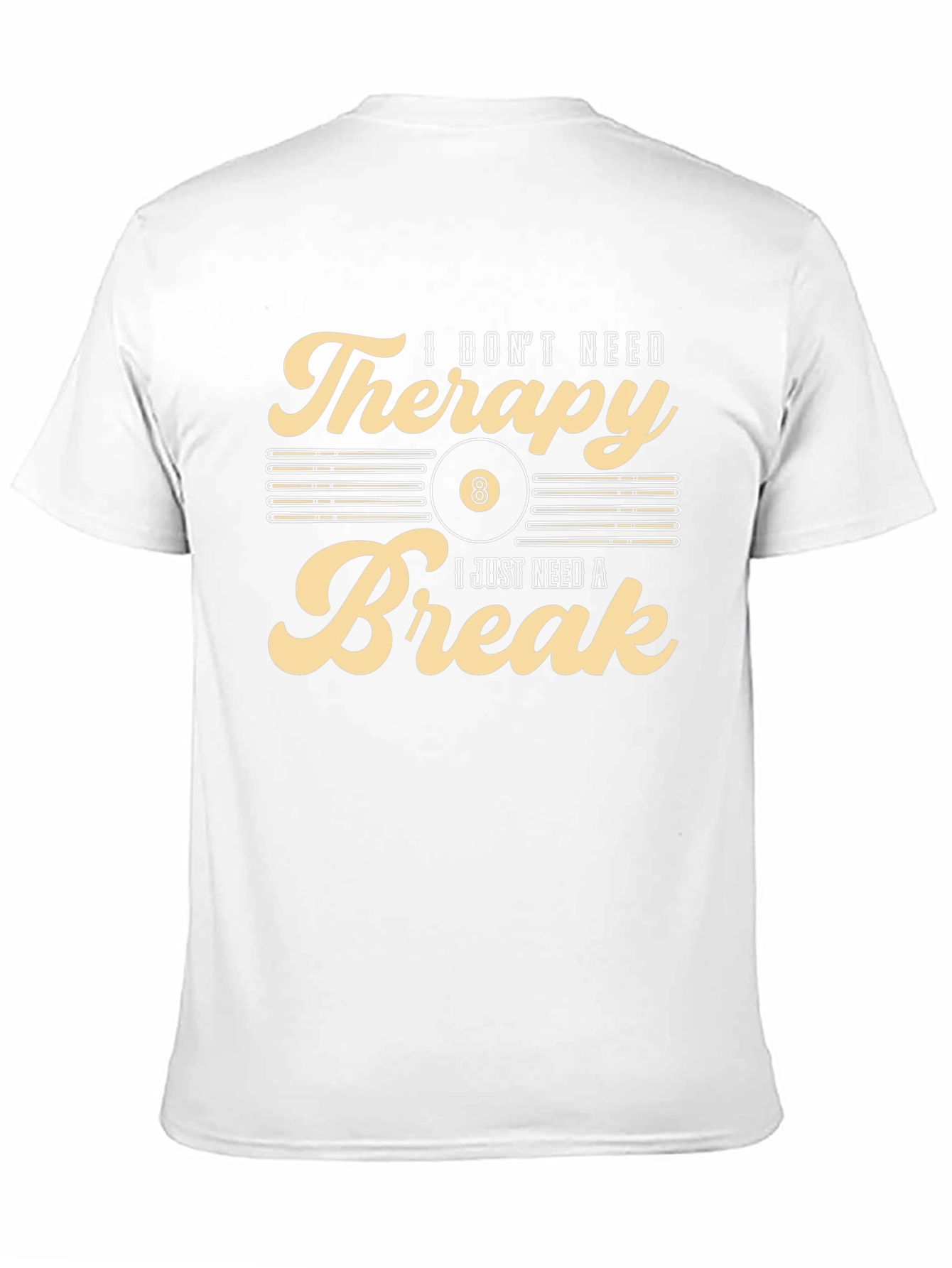 Therapy Break T-Shirt:  Billiards Gift