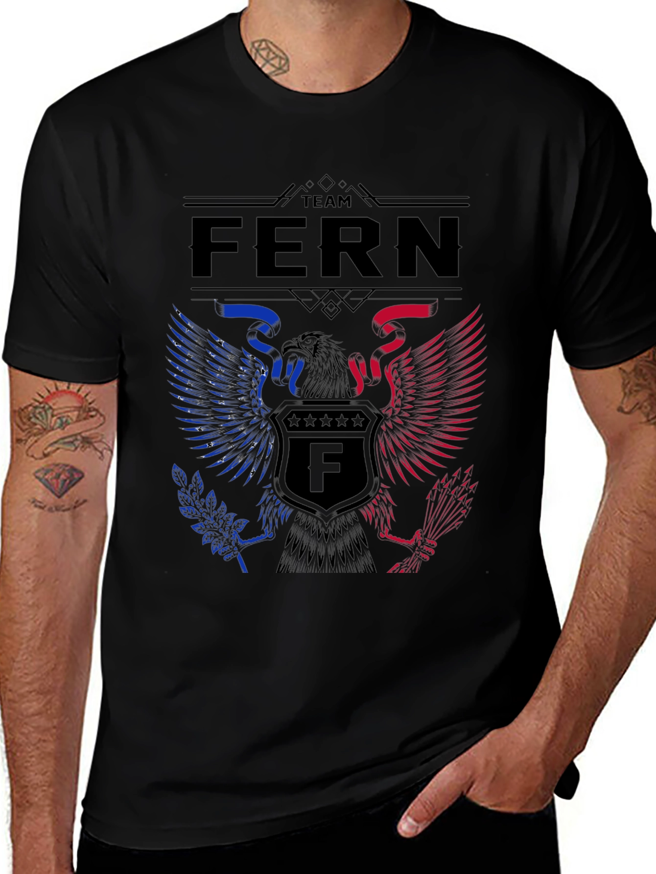 Team Fern Patriotic Eagle T-Shirt