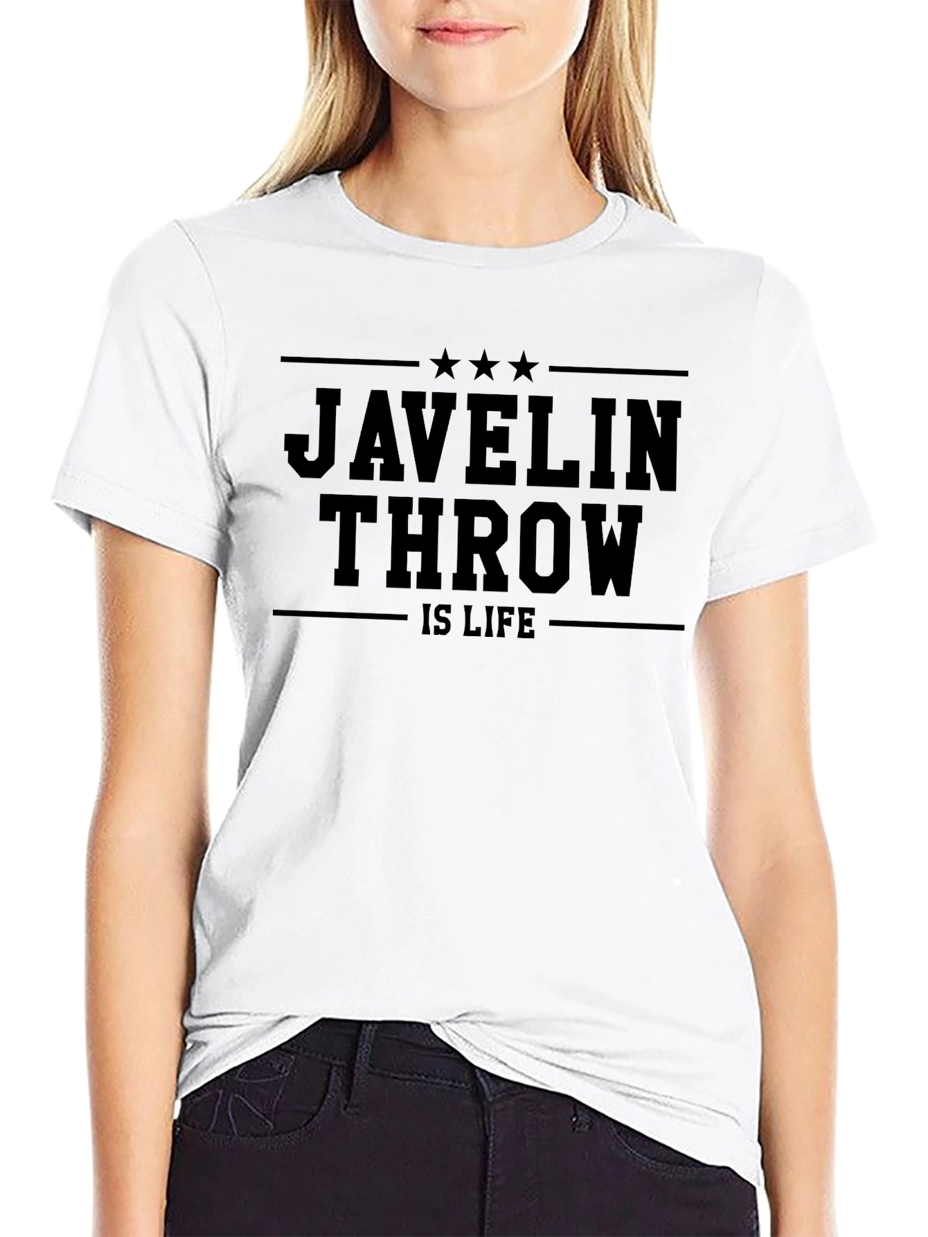 Javelin Throw Is Life Black T-Shirt