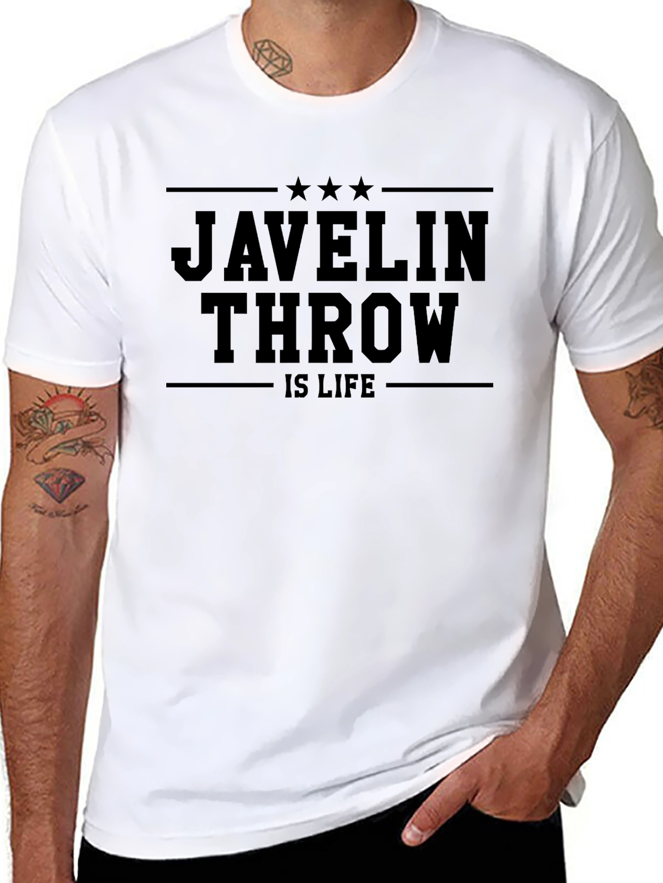 Javelin Throw Is Life Black T-Shirt