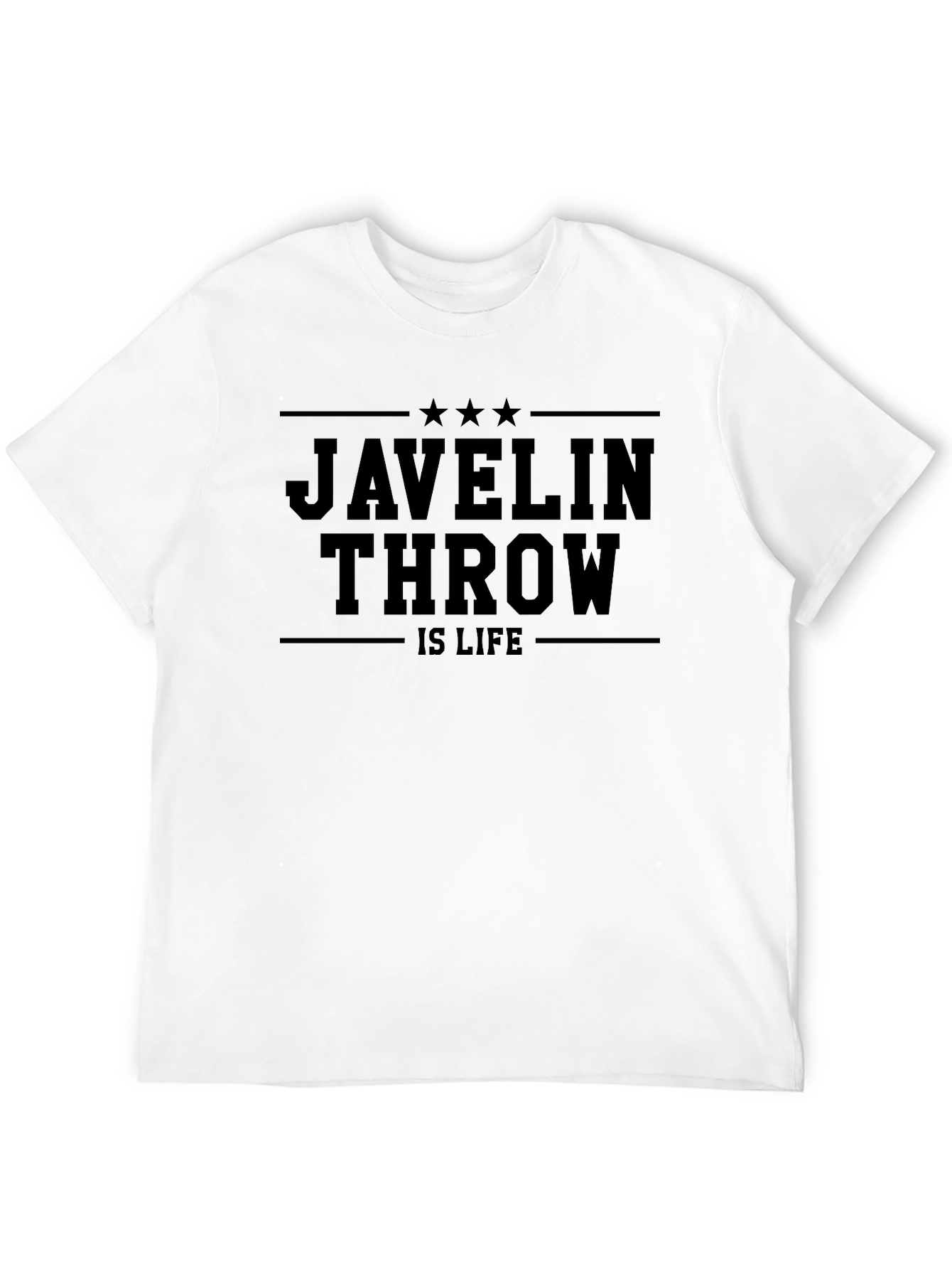 Javelin Throw Is Life Black T-Shirt