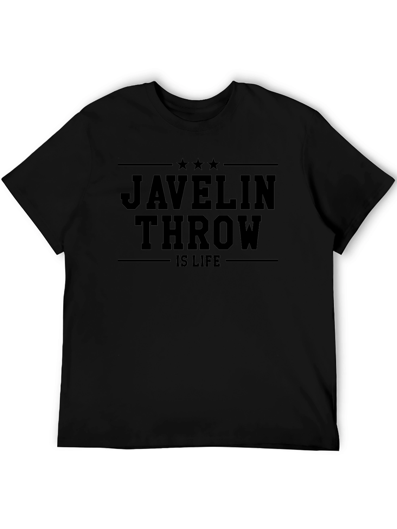 Javelin Throw Is Life Black T-Shirt