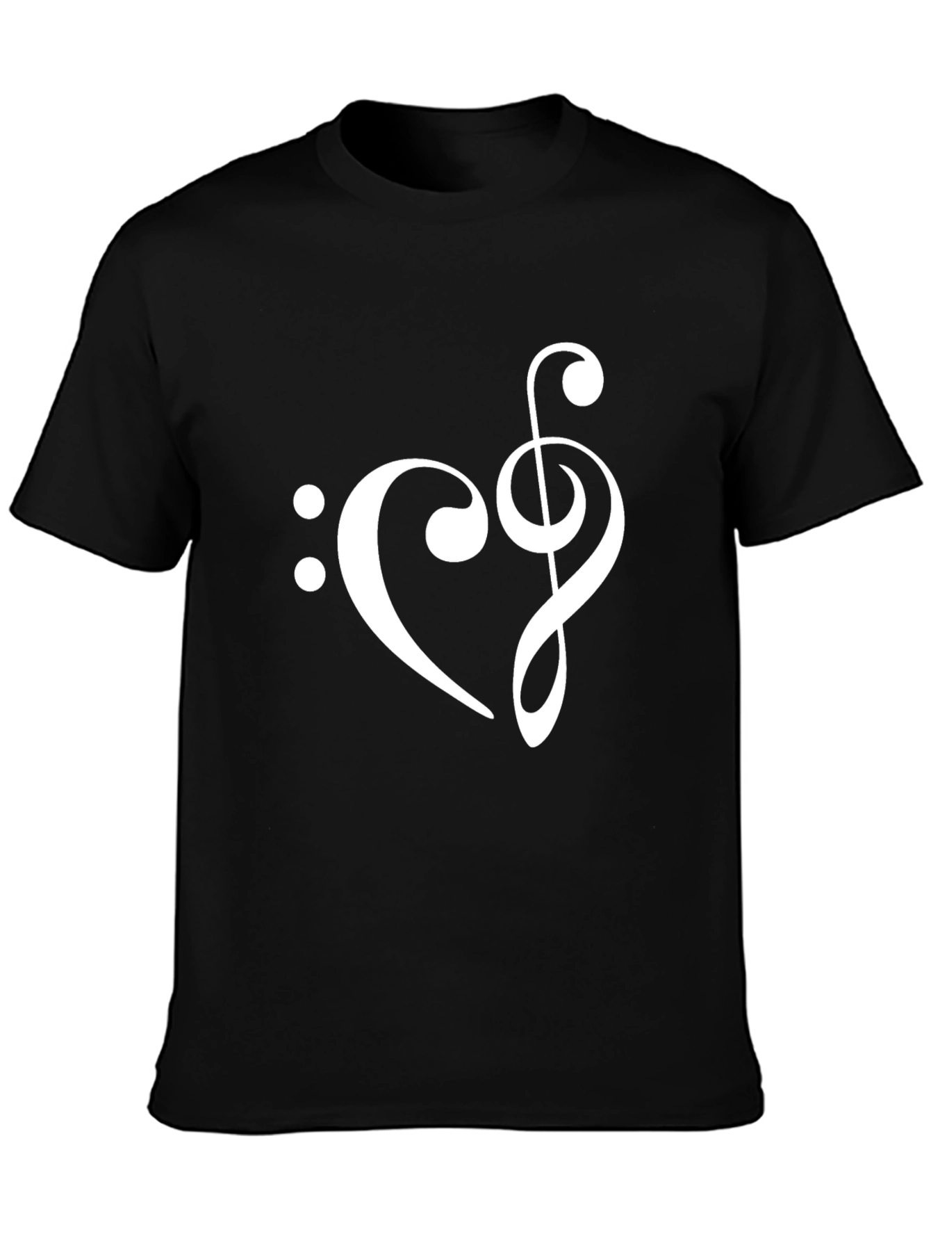 Musical Heart T-Shirt - Black
